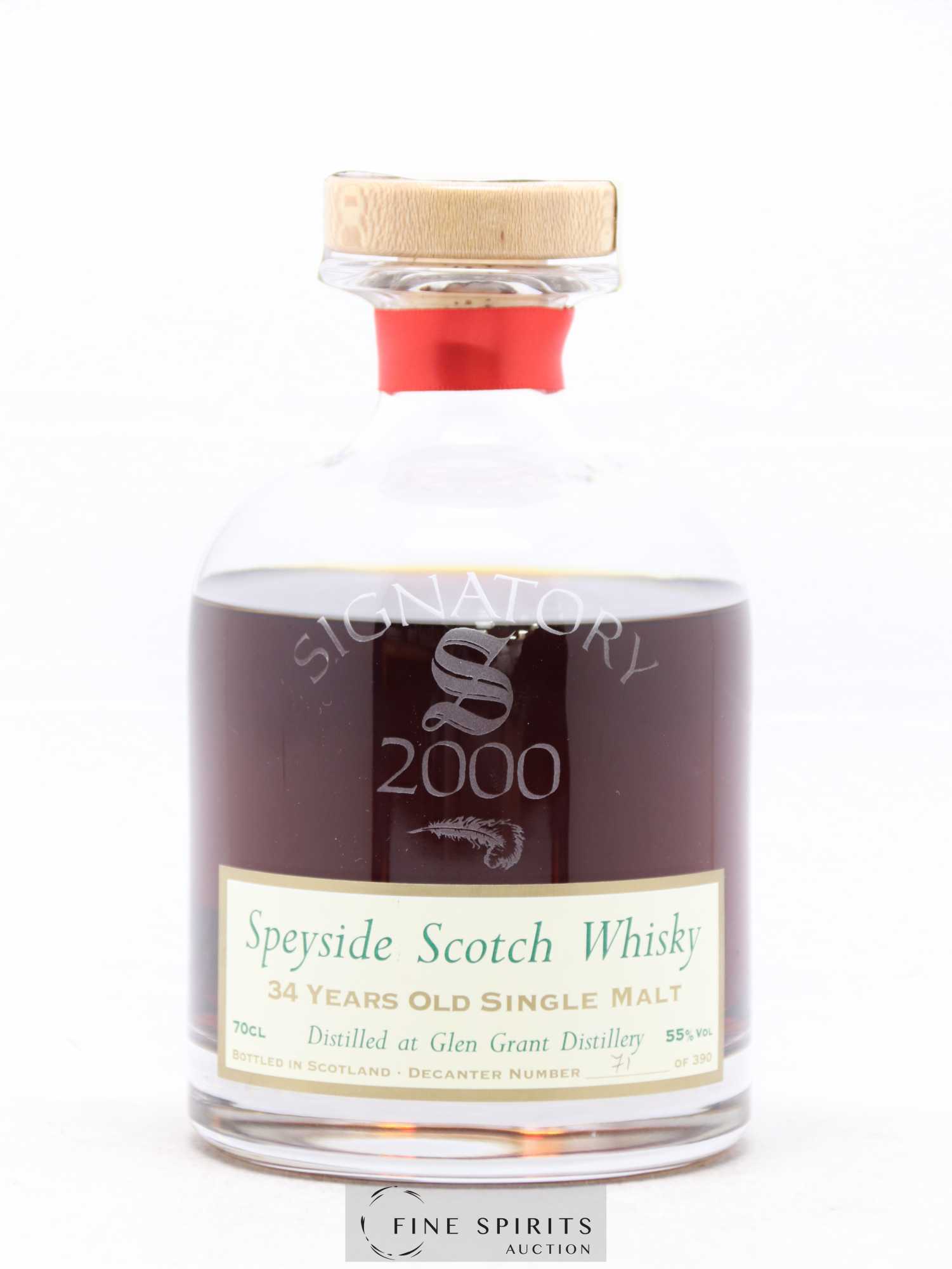 Glen Grant 34 years 1965 Signatory Vintage Decanter Butt n°5344 - One of 390 - bottled 1999 - Lot de 1 bouteille - 1
