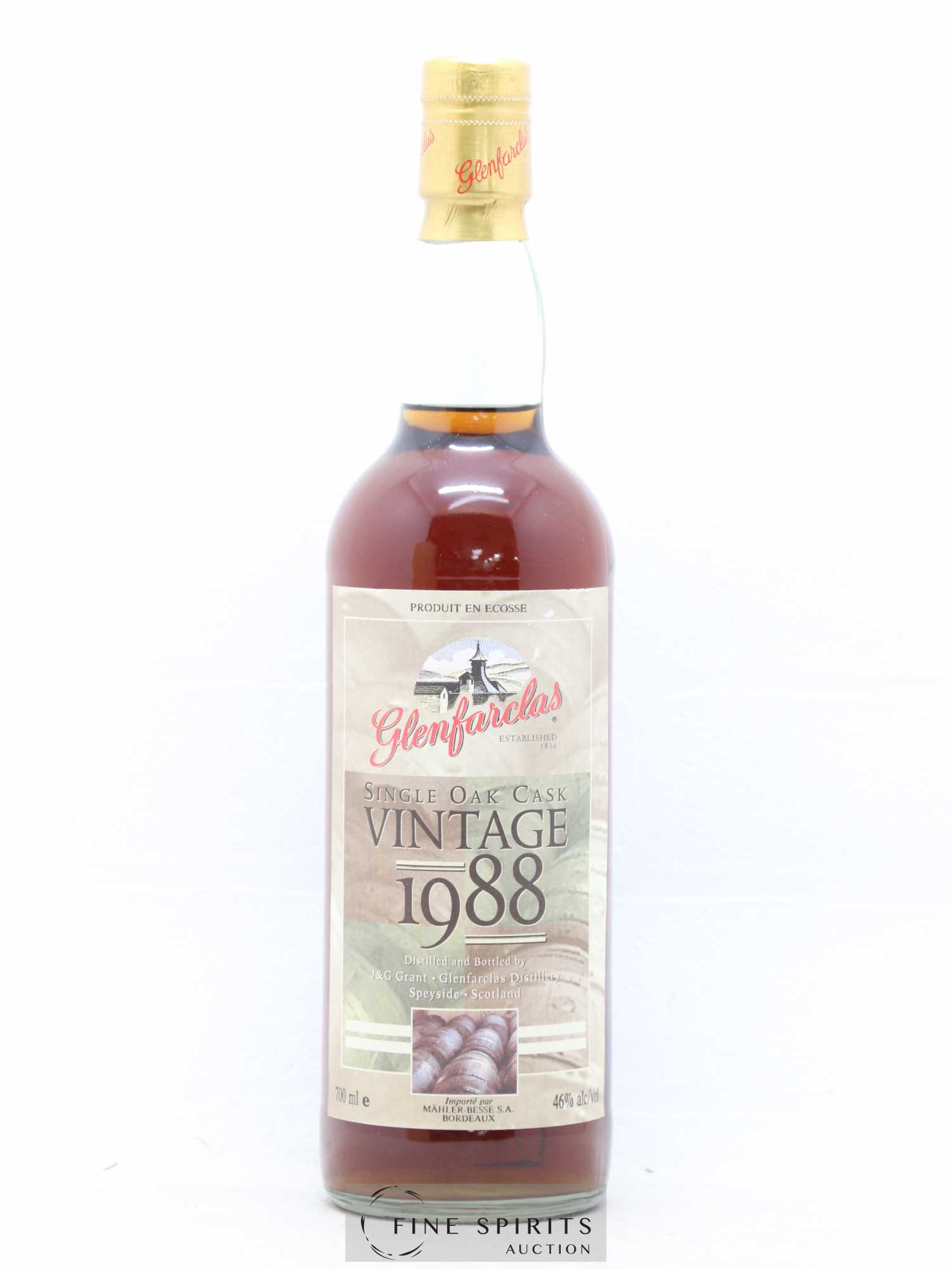 Glenfarclas 1988 Of. Single Oak Cask Mahler-Besse Import - Lot de 1 bouteille - 1