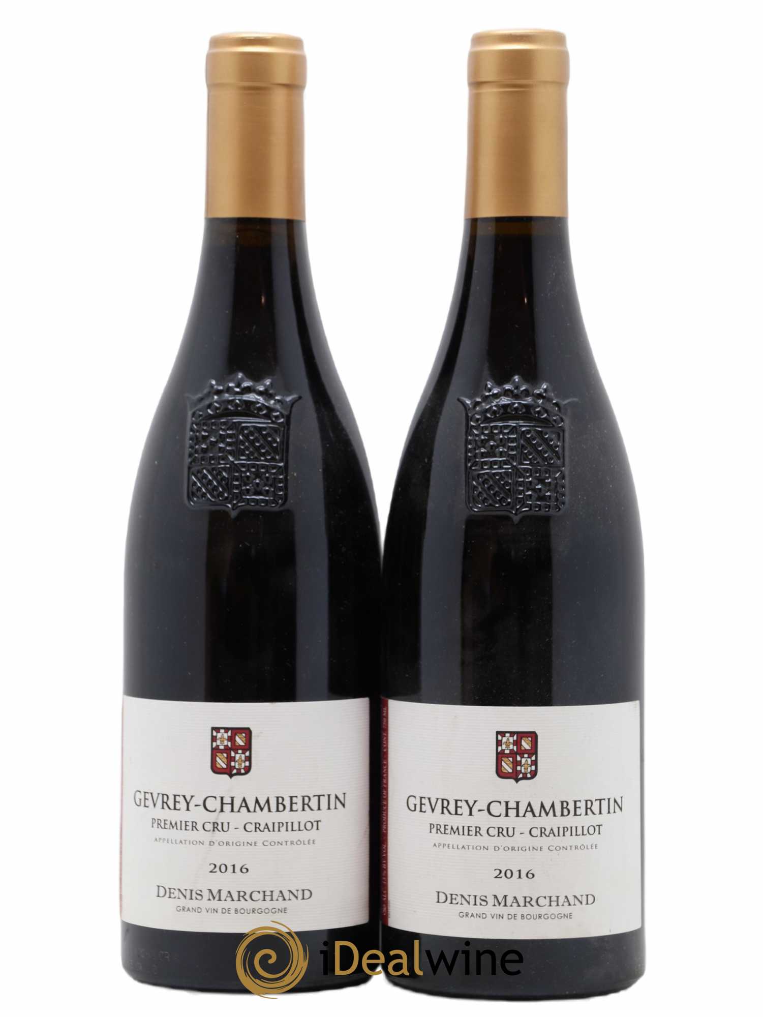 Gevrey-Chambertin 1er Cru Craipillot Denis Marchand 2016 - Lotto di 2 bottiglie - 0