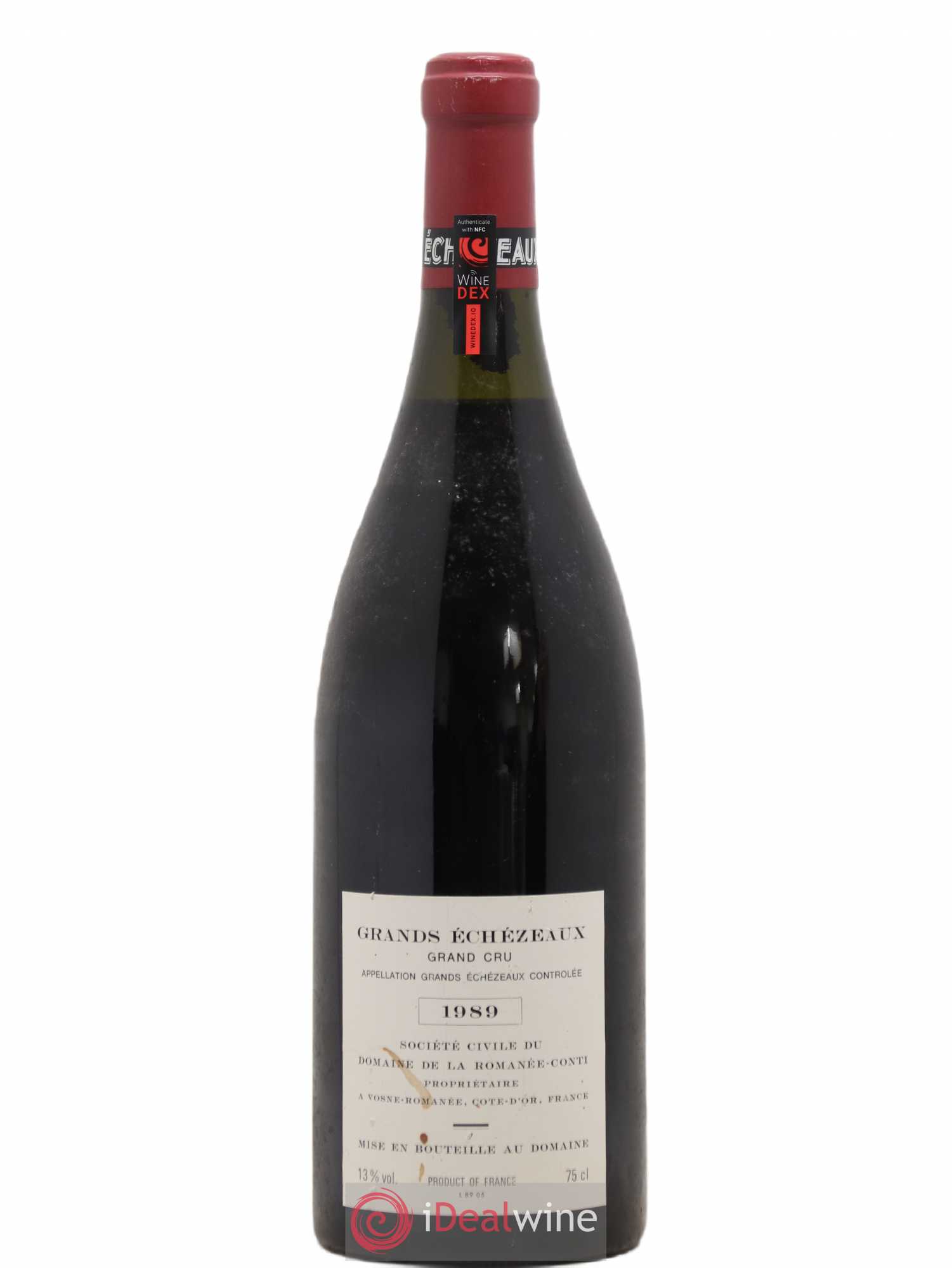 Grands-Echezeaux Grand Cru Domaine de la Romanée-Conti 1989 - Lot de 1 bouteille - 1