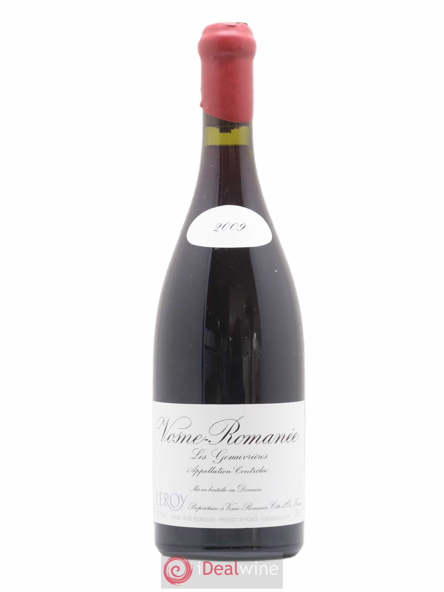 Vosne-Romanée Les Genaivrières Leroy (Domaine) 2009 - Lot de 1 bouteille - 0