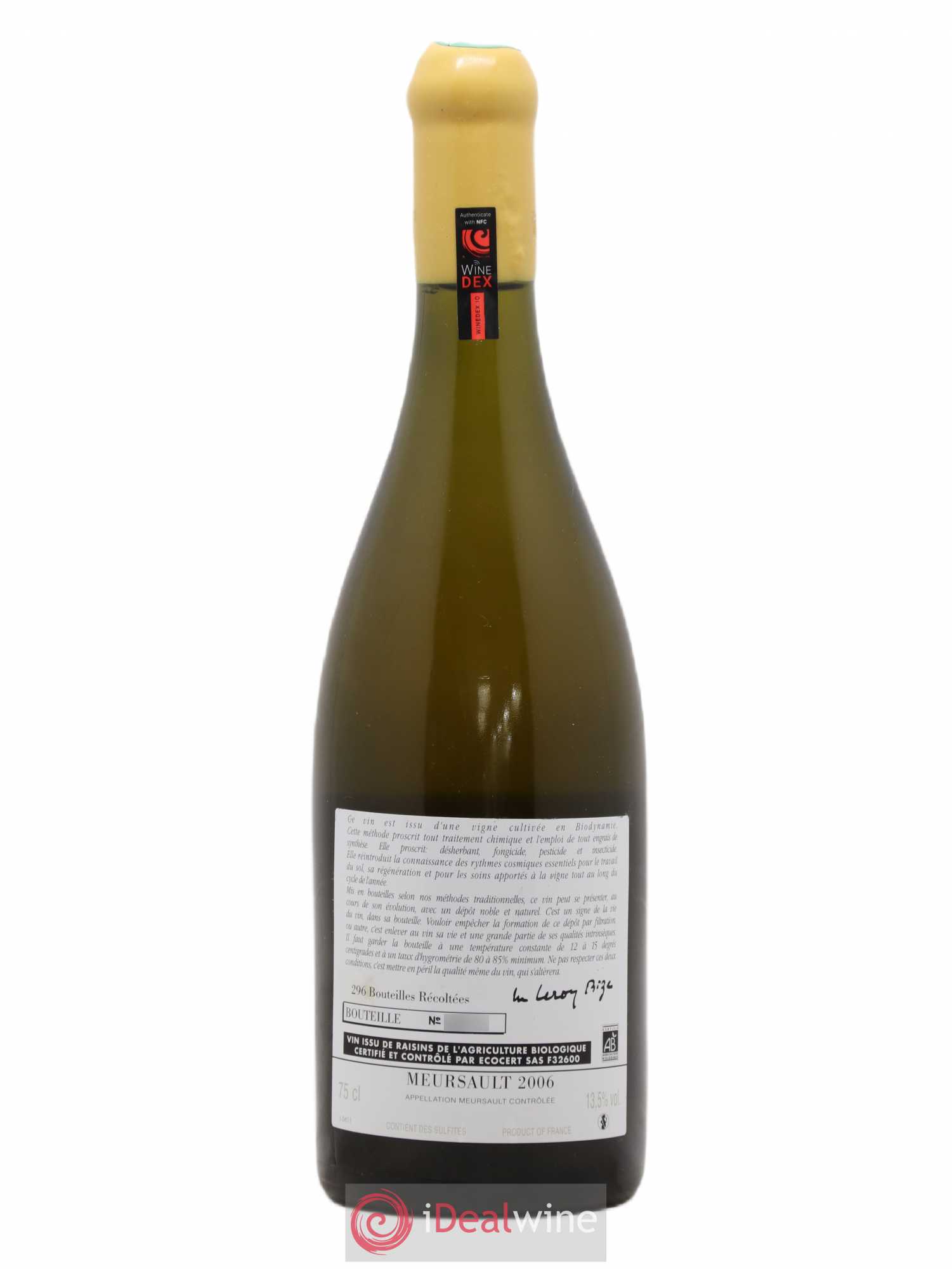 Meursault d'Auvenay (Domaine) 2006 - Lot de 1 bouteille - 1