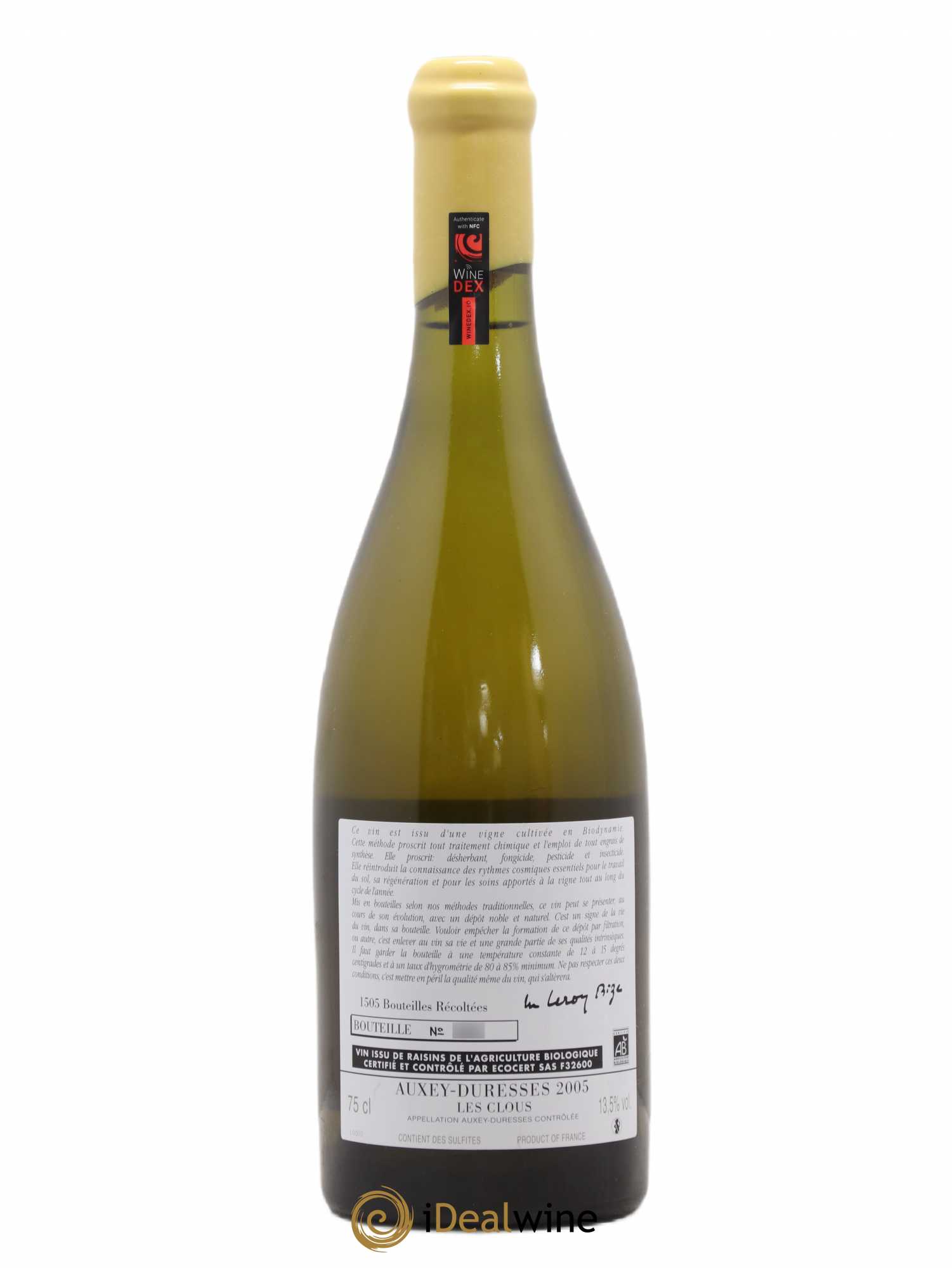 Auxey-Duresses Les Clous d'Auvenay (Domaine) 2005 - Lot de 1 bouteille - 1