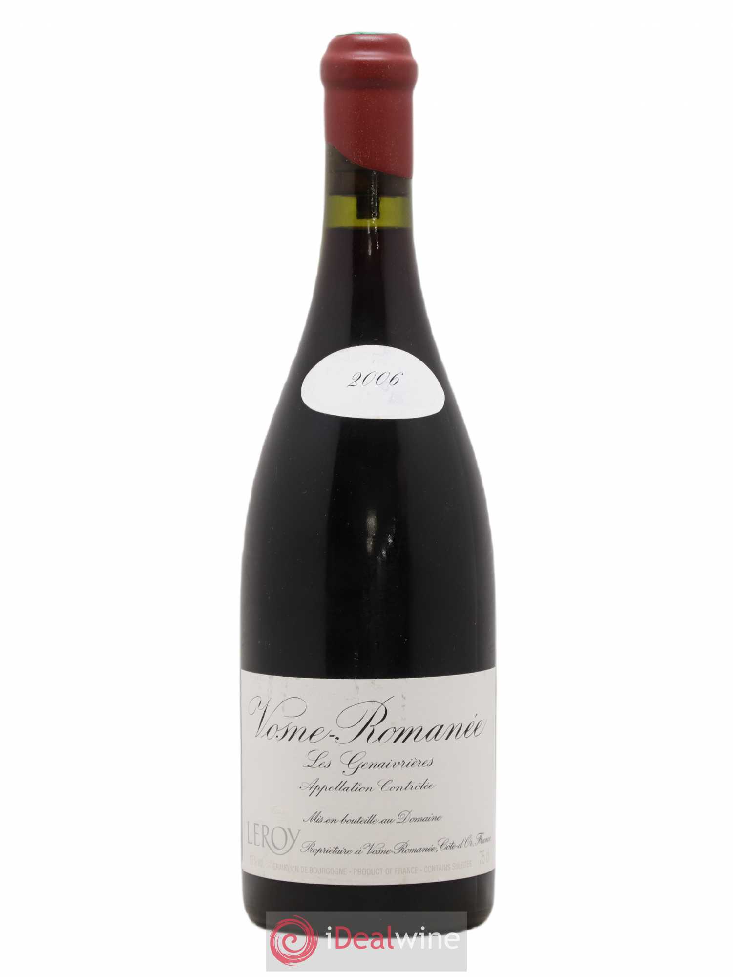 Vosne-Romanée Les Genaivrières Leroy (Domaine) 2006 - Lot de 1 bouteille - 0
