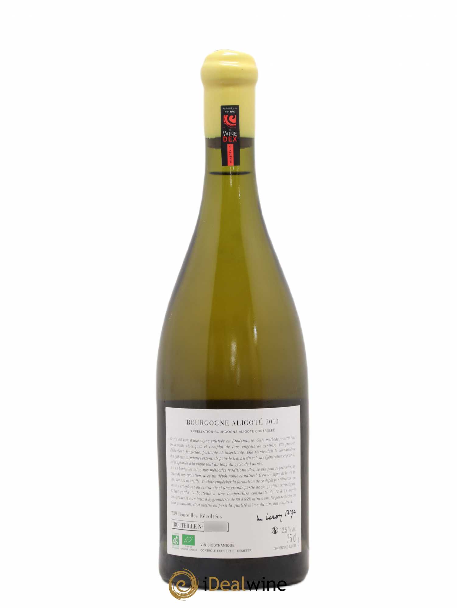 Bourgogne Aligoté Sous Chatelet d'Auvenay (Domaine) 2010 - Lot de 1 bouteille - 1