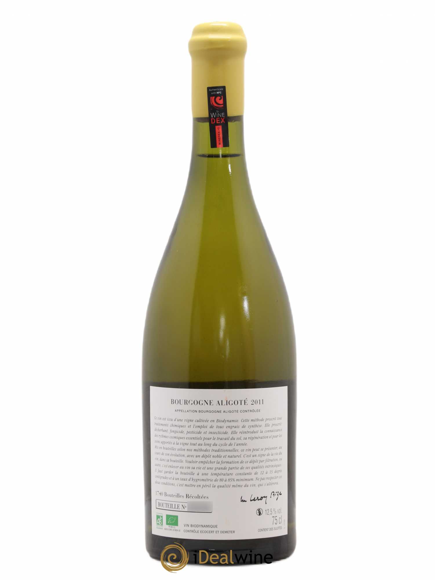 Bourgogne Aligoté Sous Chatelet d'Auvenay (Domaine) 2011 - Lot de 1 bouteille - 1