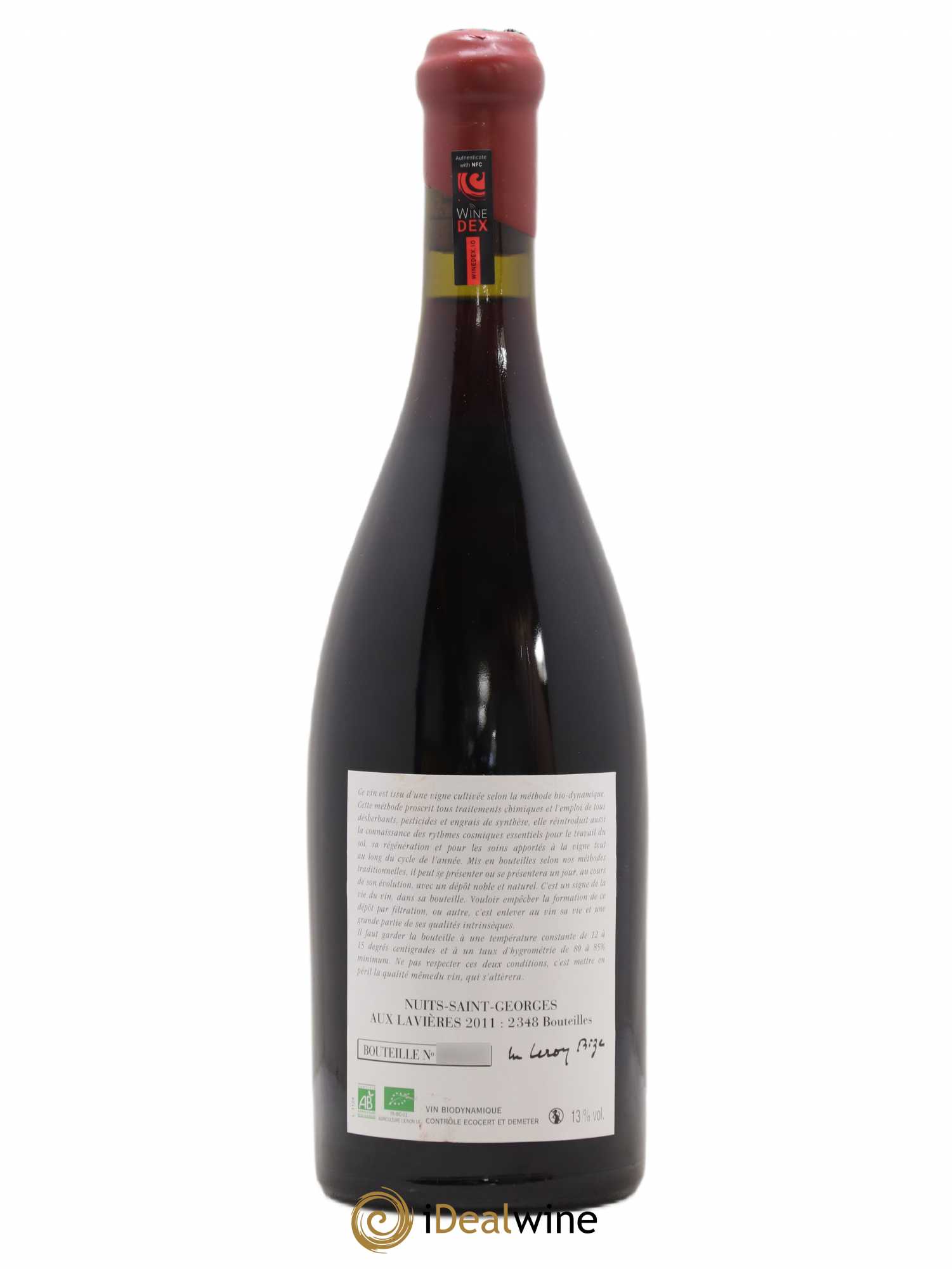 Nuits-Saint-Georges Aux Lavières Leroy (Domaine) 2011 - Lot de 1 bouteille - 1