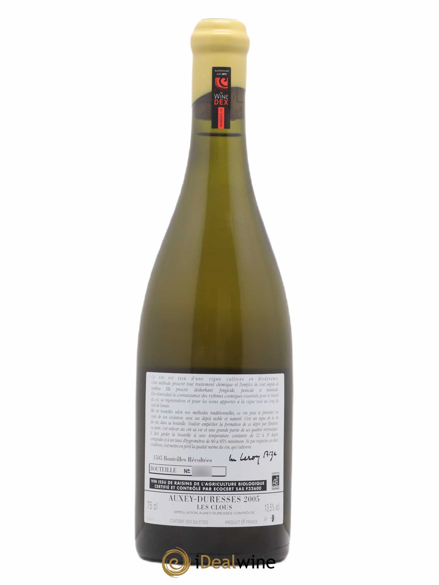 Auxey-Duresses Les Clous d'Auvenay (Domaine) 2005 - Lot de 1 bouteille - 1