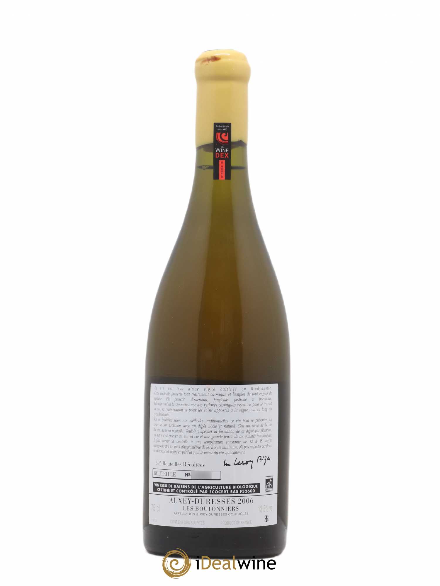 Auxey-Duresses Les Boutonniers d'Auvenay (Domaine) 2006 - Lot de 1 bouteille - 1