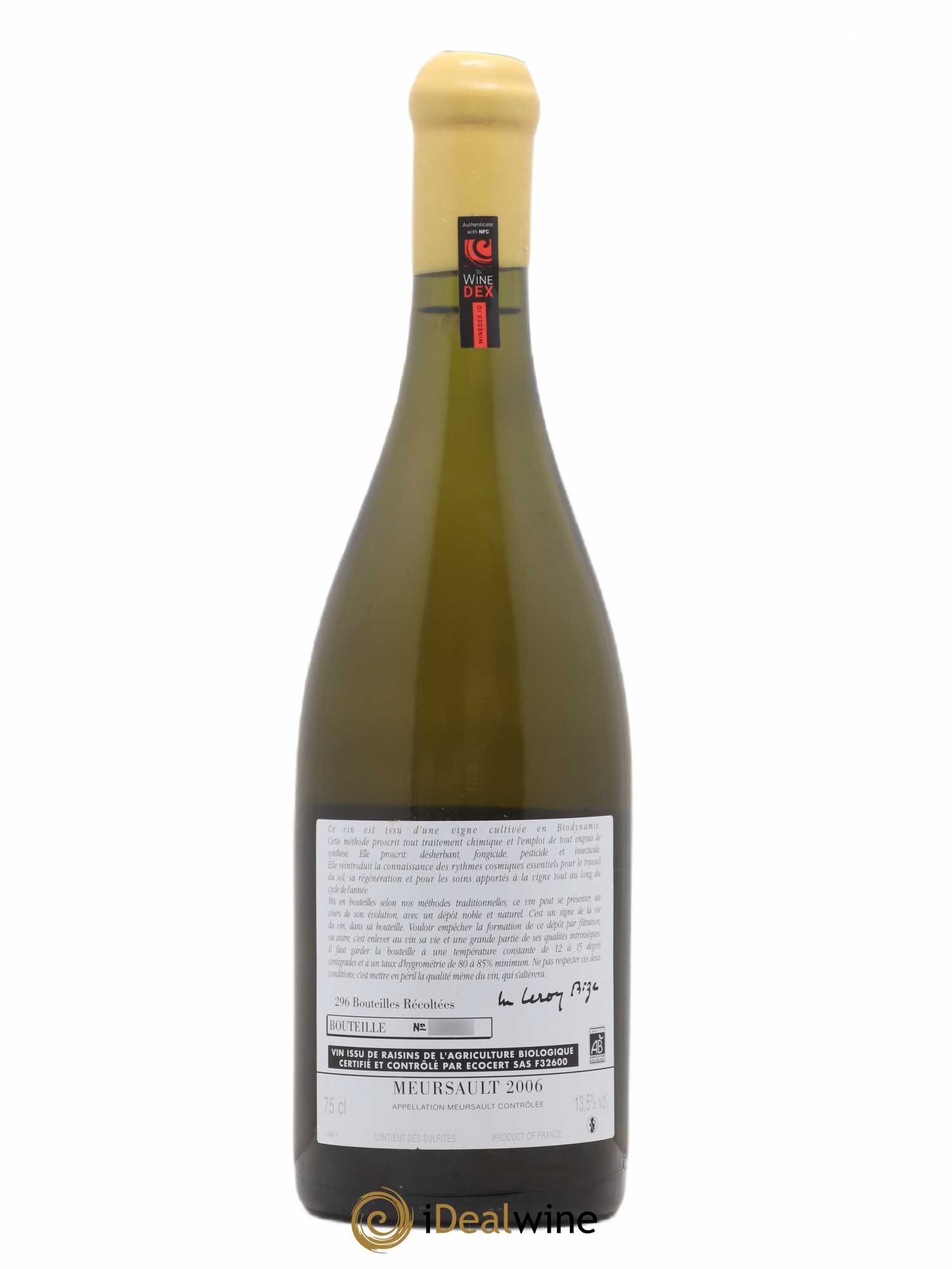 Meursault d'Auvenay (Domaine) 2006 - Lot de 1 bouteille - 1