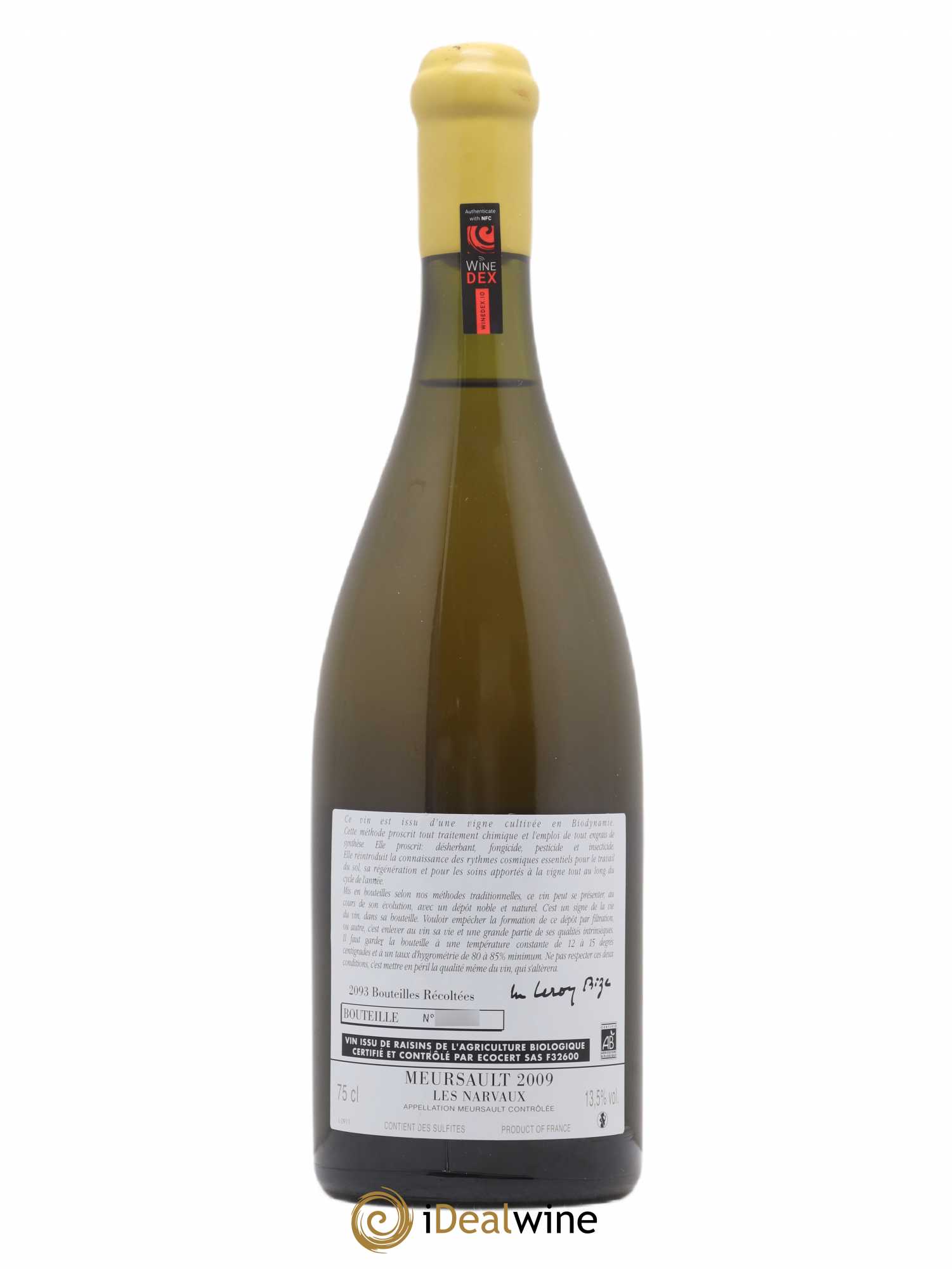 Meursault Les Narvaux d'Auvenay (Domaine) 2009 - Posten von 1 Flasche - 1