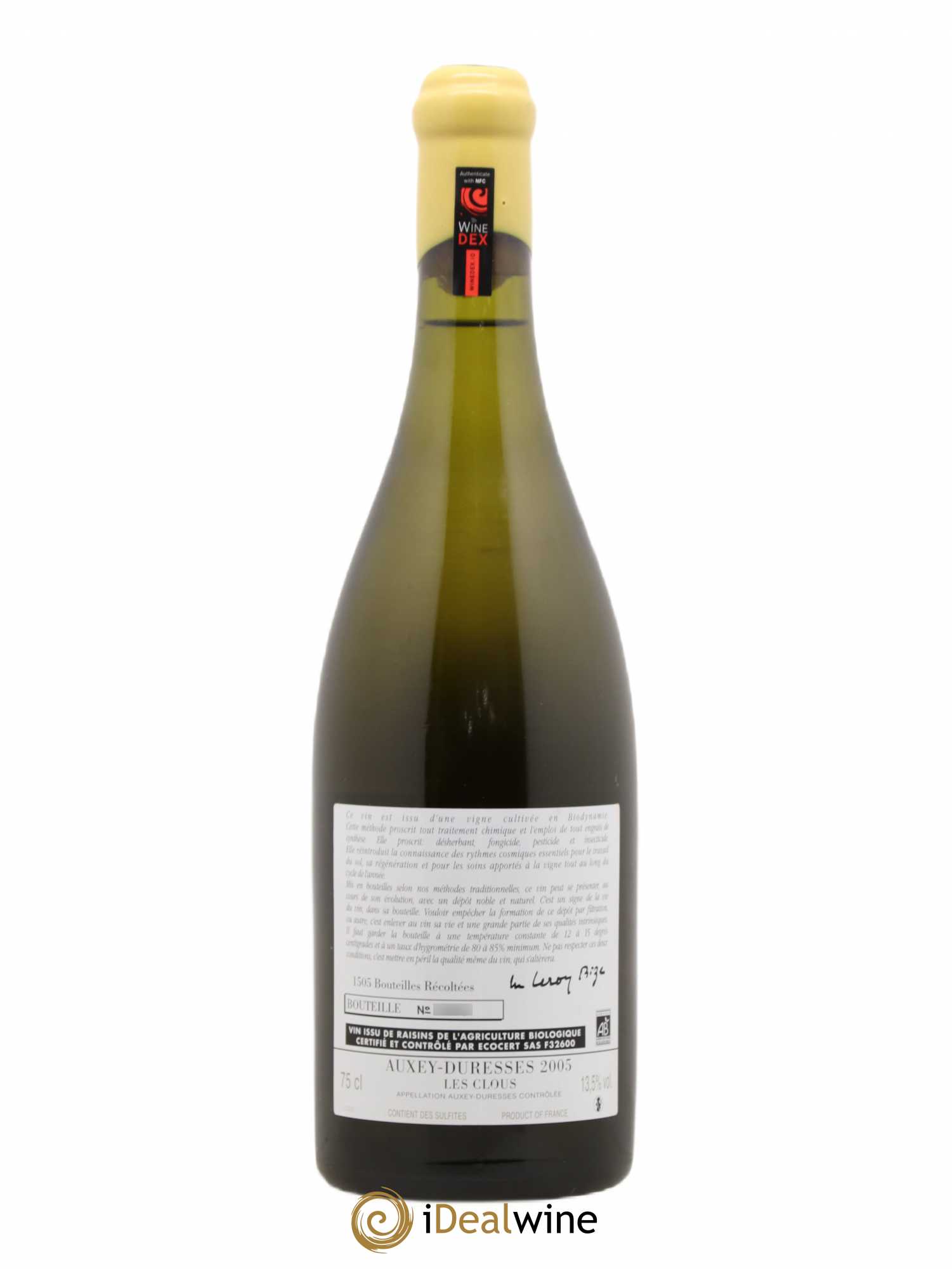 Auxey-Duresses Les Clous d'Auvenay (Domaine) 2005 - Lot de 1 bouteille - 1