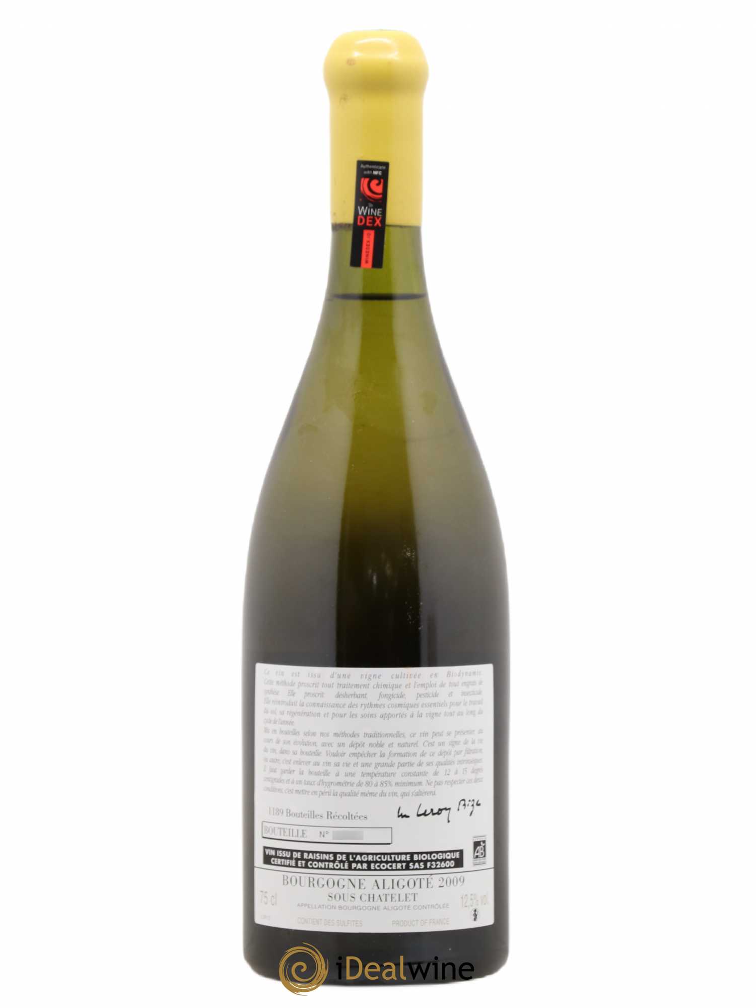 Bourgogne Aligoté Sous Chatelet d'Auvenay (Domaine) 2009 - Lot de 1 bouteille - 1