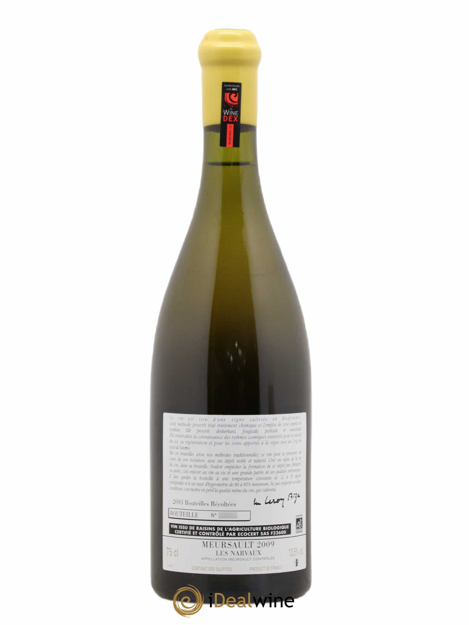 Meursault Les Narvaux d'Auvenay (Domaine) 2009 - Lot de 1 bouteille - 1