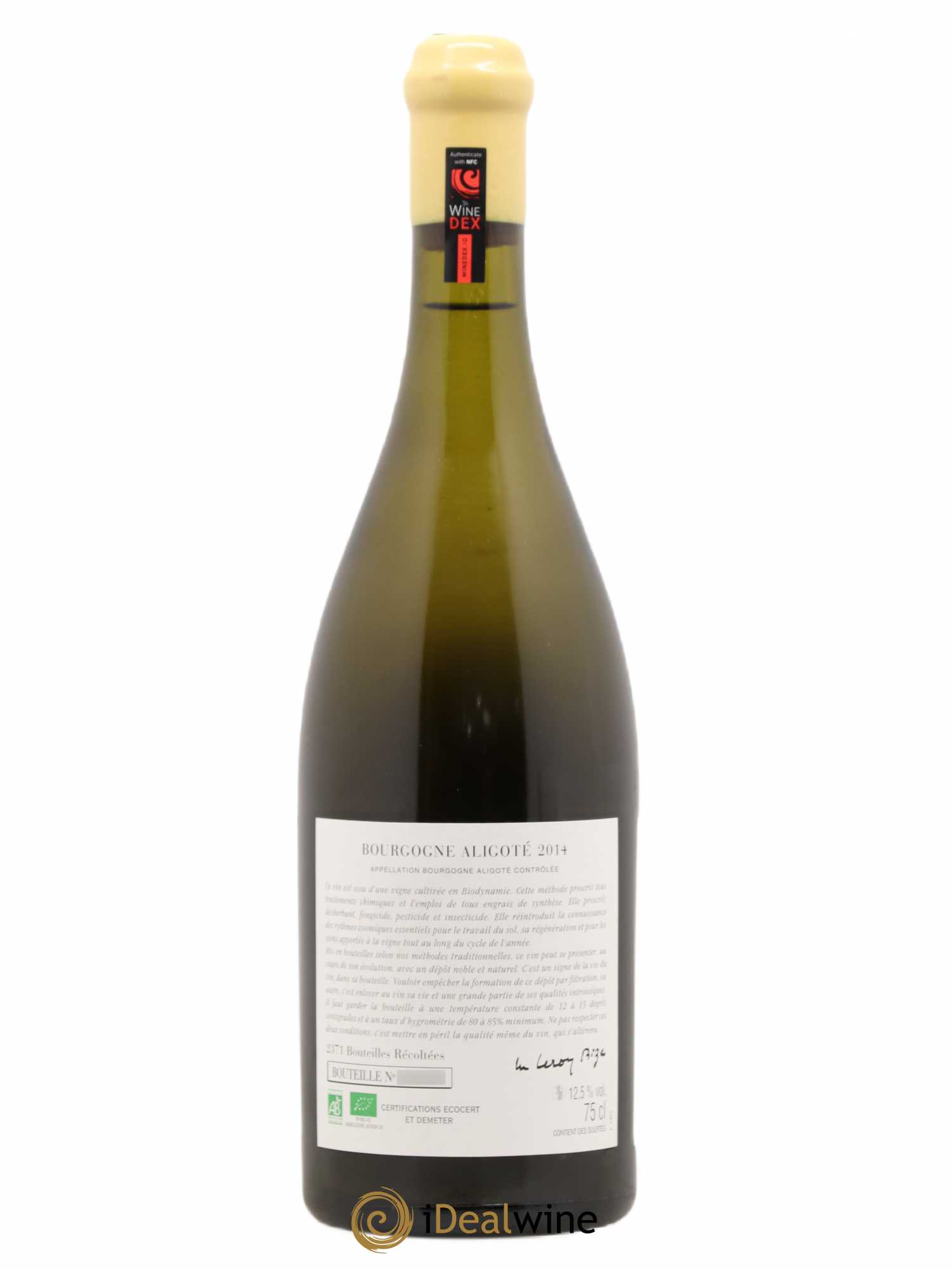 Bourgogne Aligoté Sous Chatelet d'Auvenay (Domaine) 2014 - Lot de 1 bouteille - 1