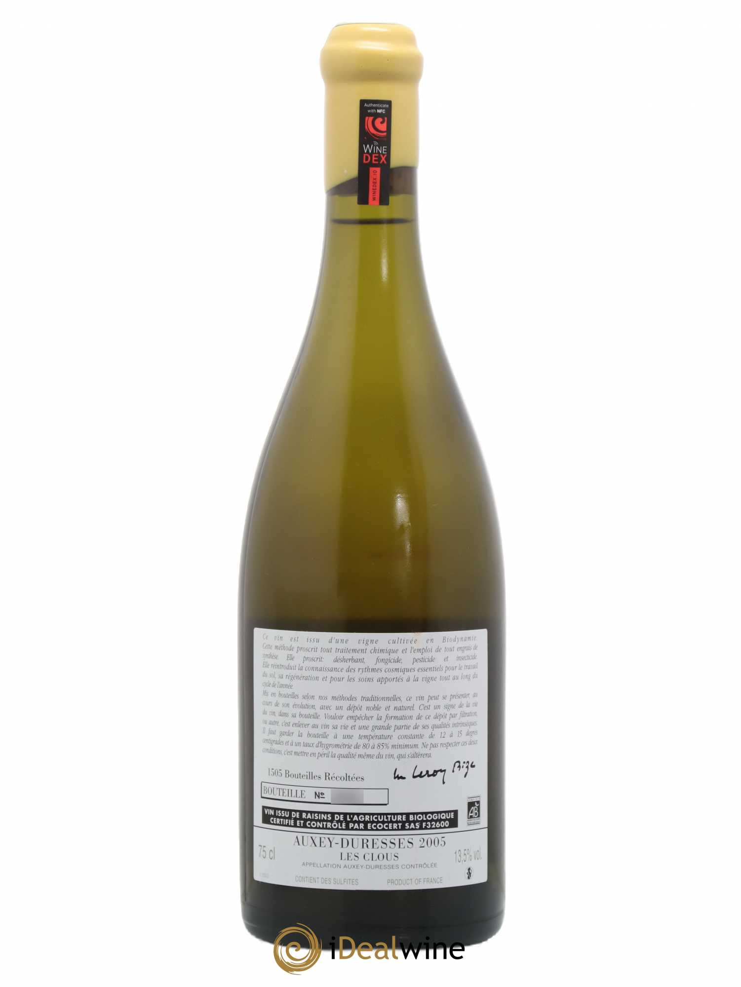 Auxey-Duresses Les Clous d'Auvenay (Domaine) 2005 - Lot de 1 bouteille - 1
