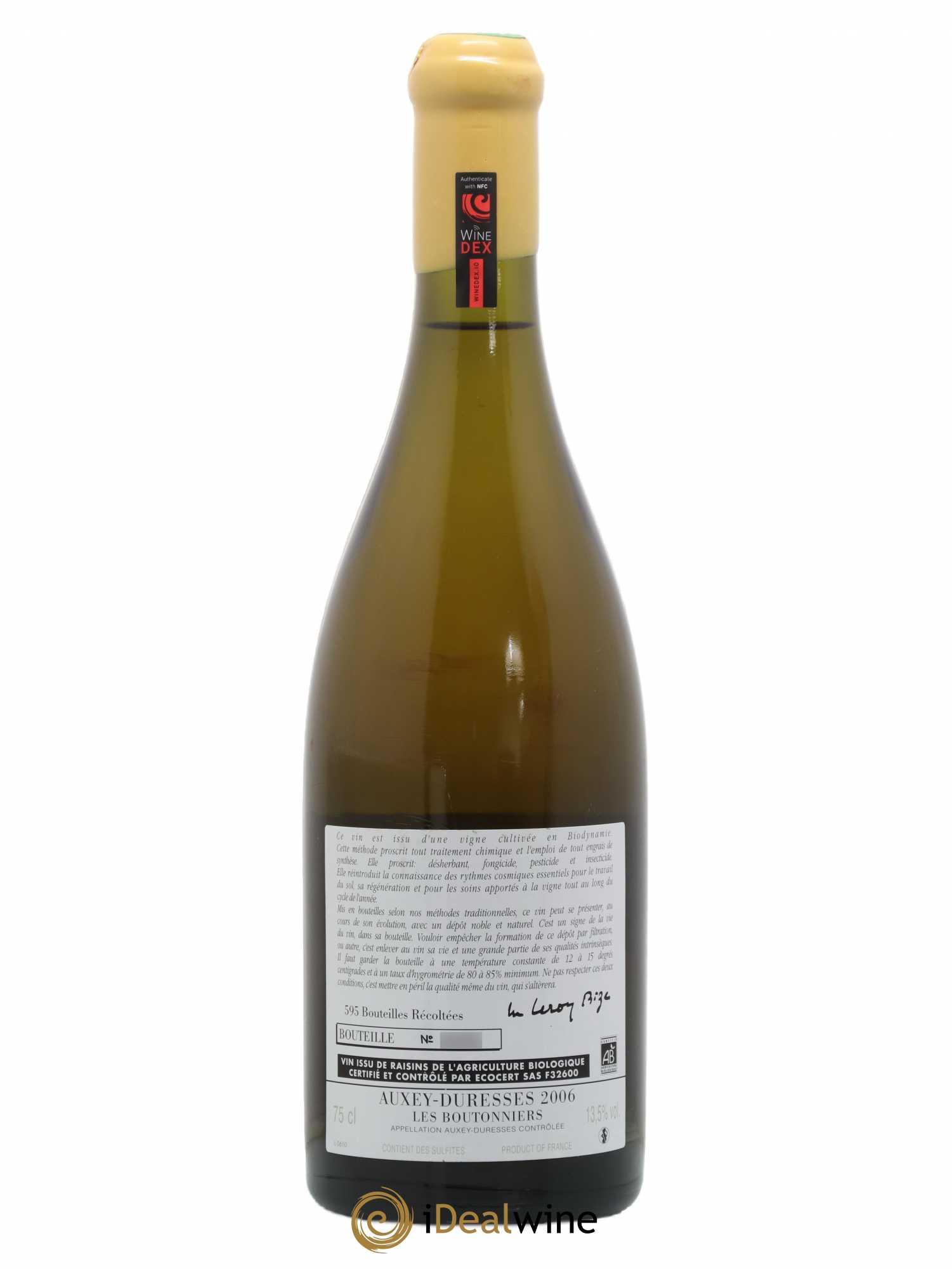 Auxey-Duresses Les Boutonniers d'Auvenay (Domaine) 2006 - Lot de 1 bouteille - 1
