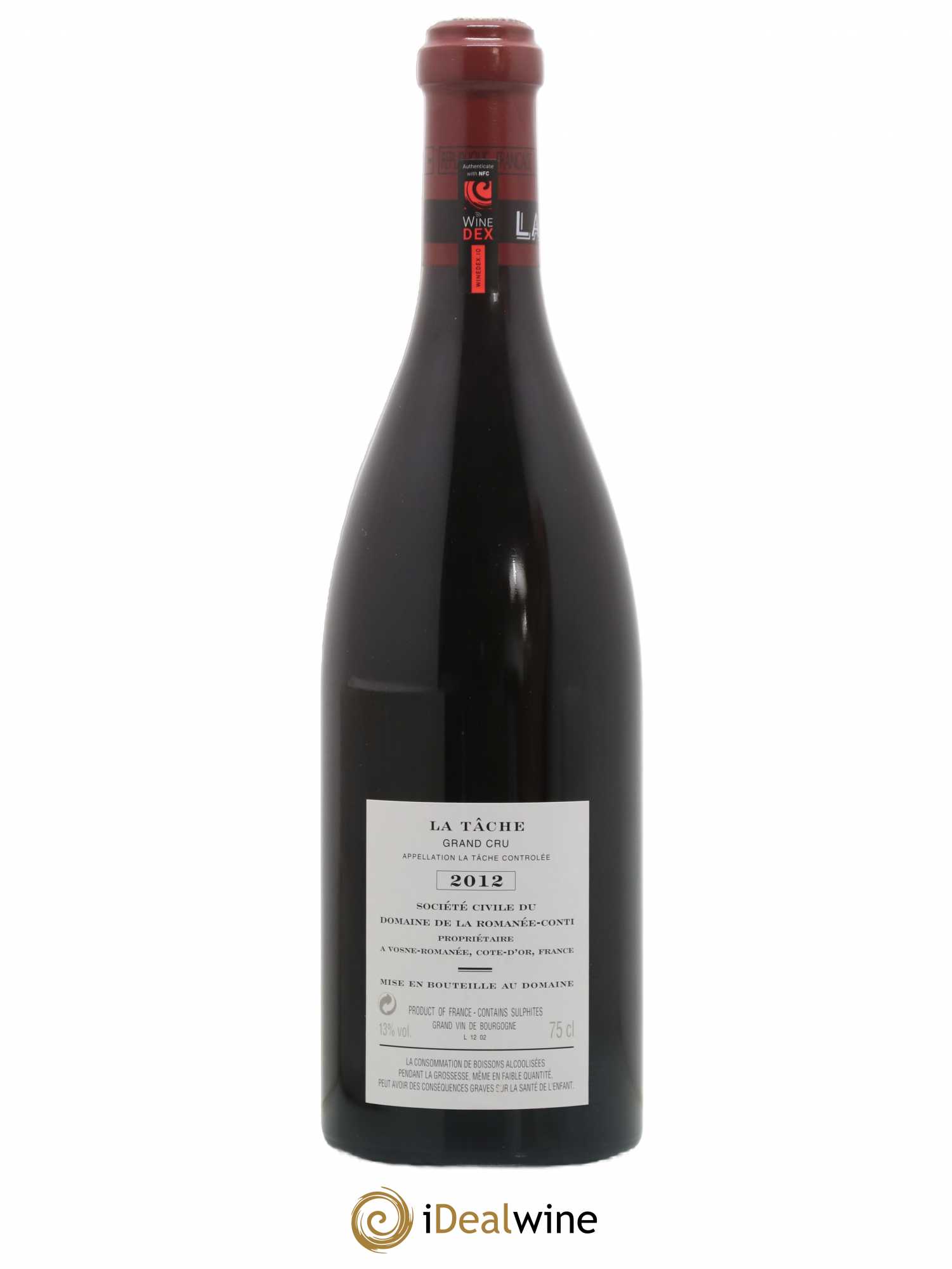 La Tâche Grand Cru Domaine de la Romanée-Conti 2012 - Lot de 1 bouteille - 1