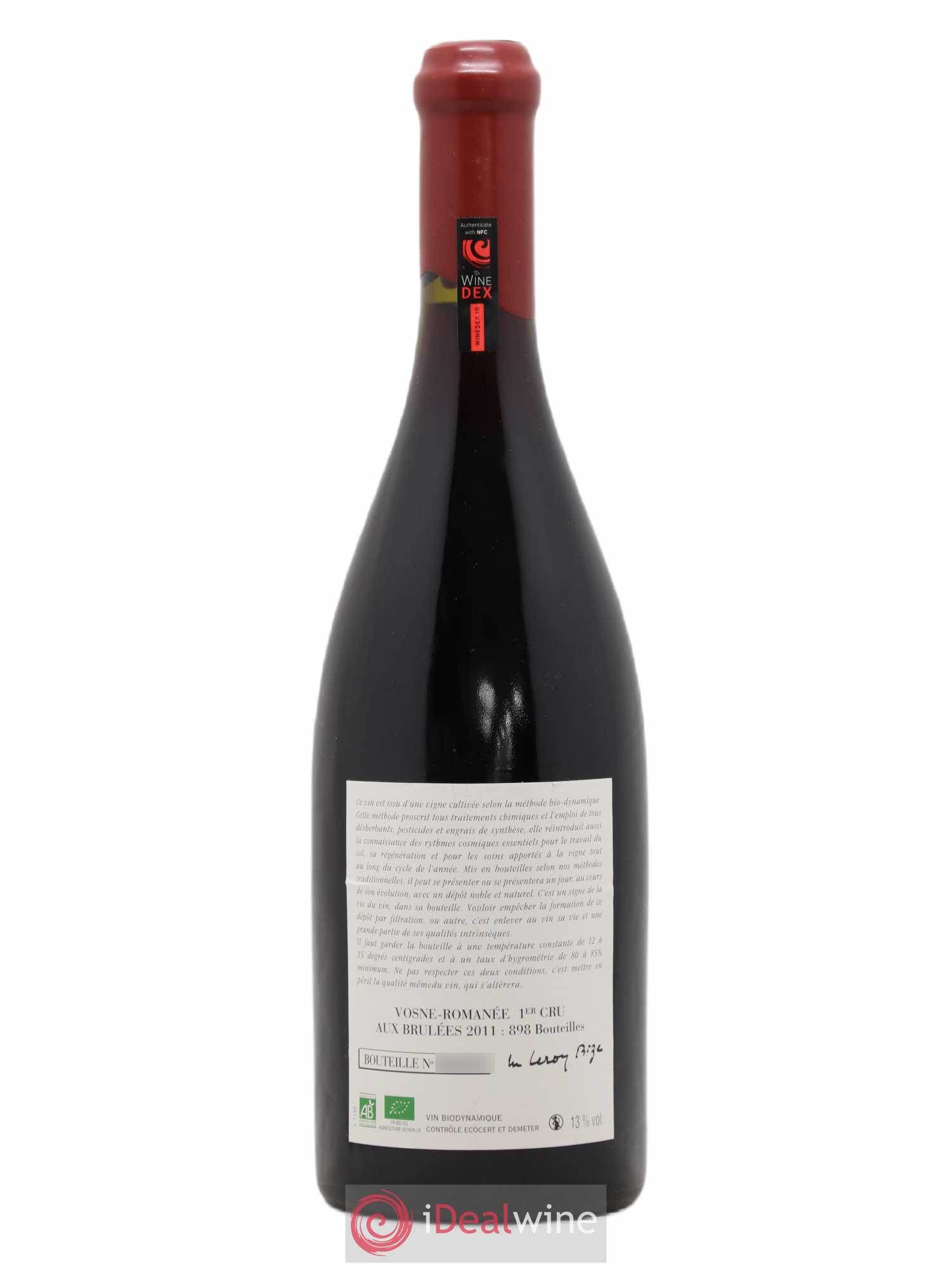 Vosne-Romanée 1er Cru Aux Brûlées Leroy SA 2011 - Lot de 1 bouteille - 1