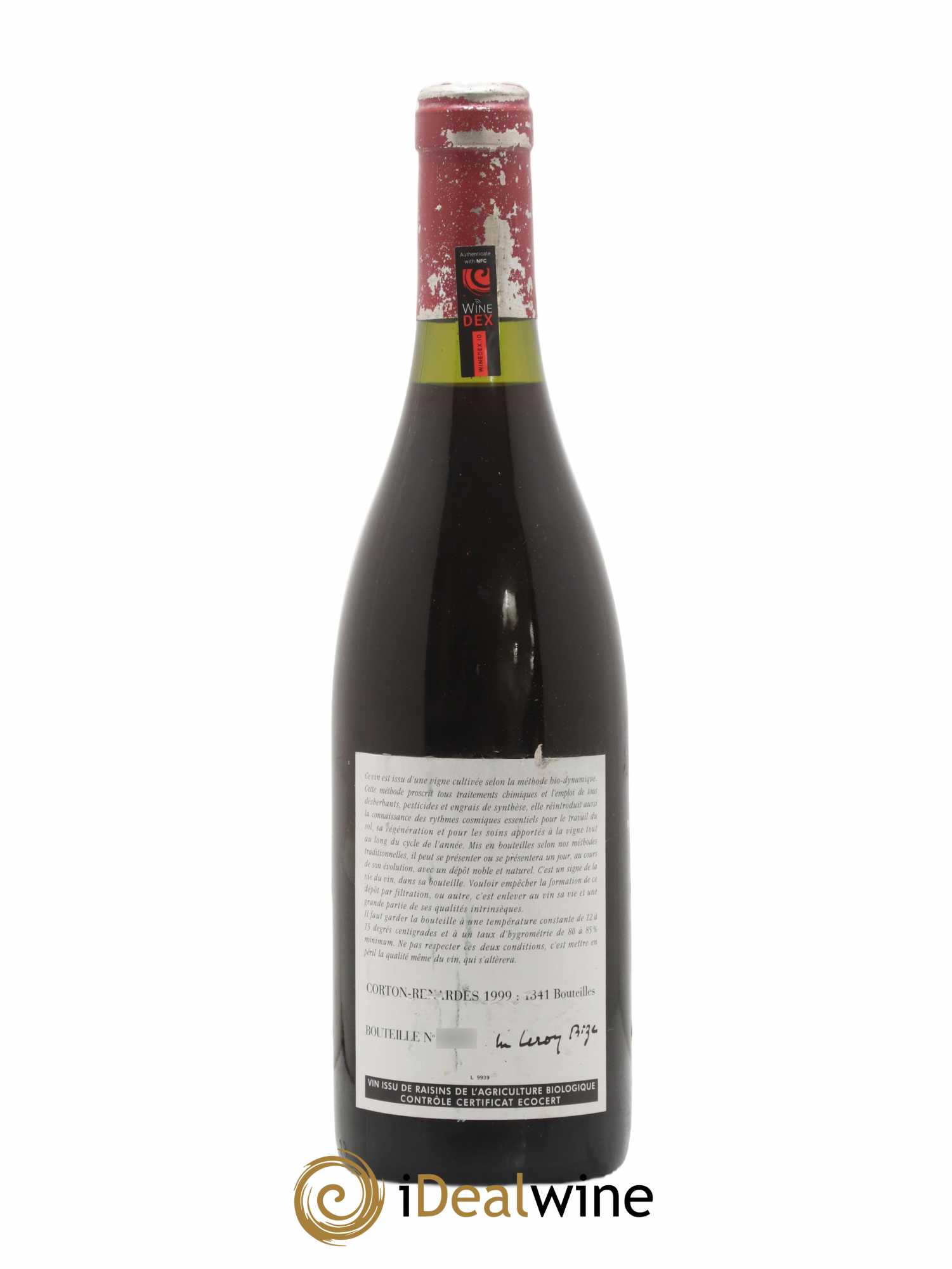 Corton Grand Cru Les Renardes Leroy (Domaine) 1999 - Lot de 1 bouteille - 1