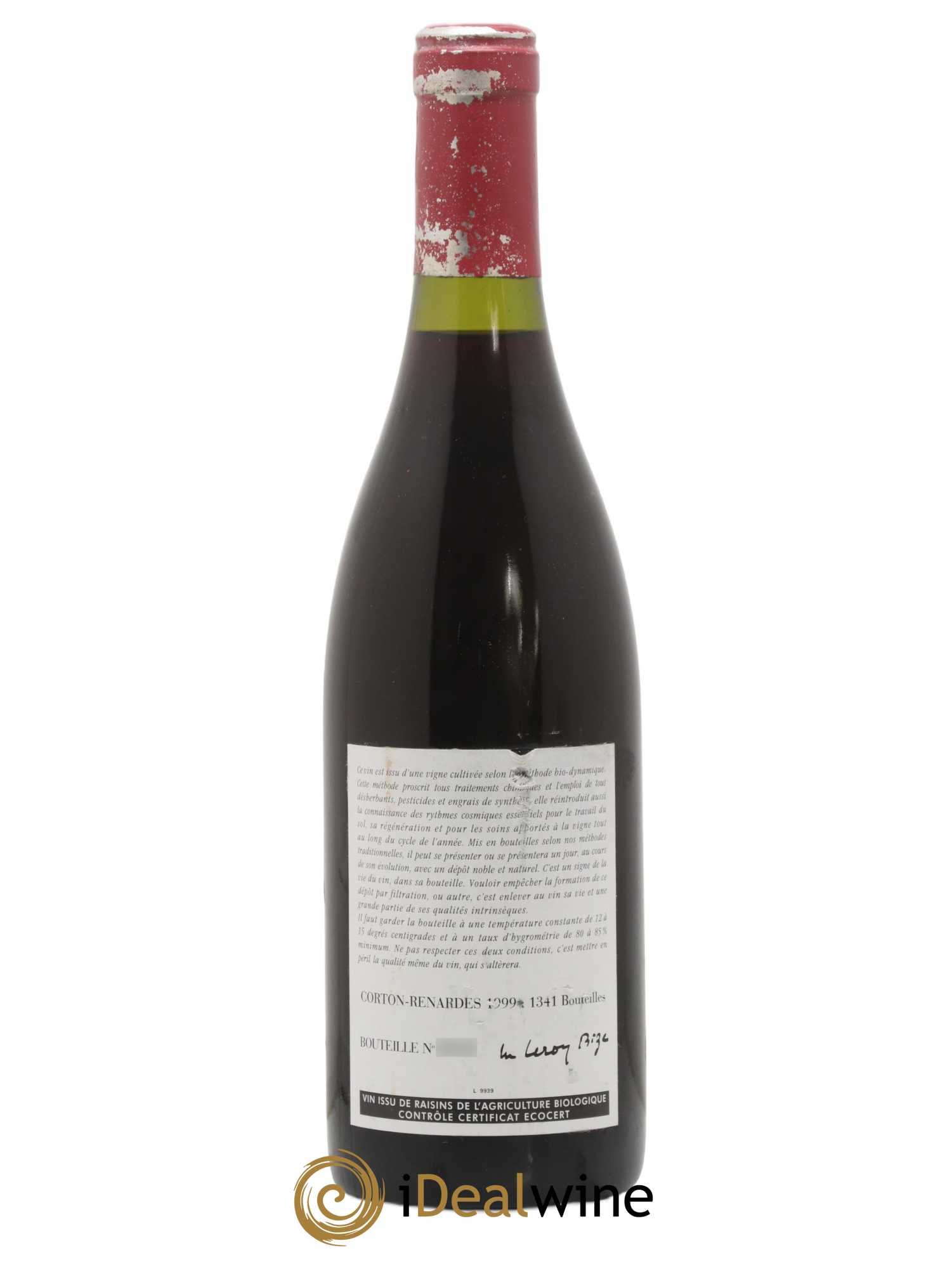 Corton Grand Cru Les Renardes Leroy (Domaine) 1999 - Lot de 1 bouteille - 1
