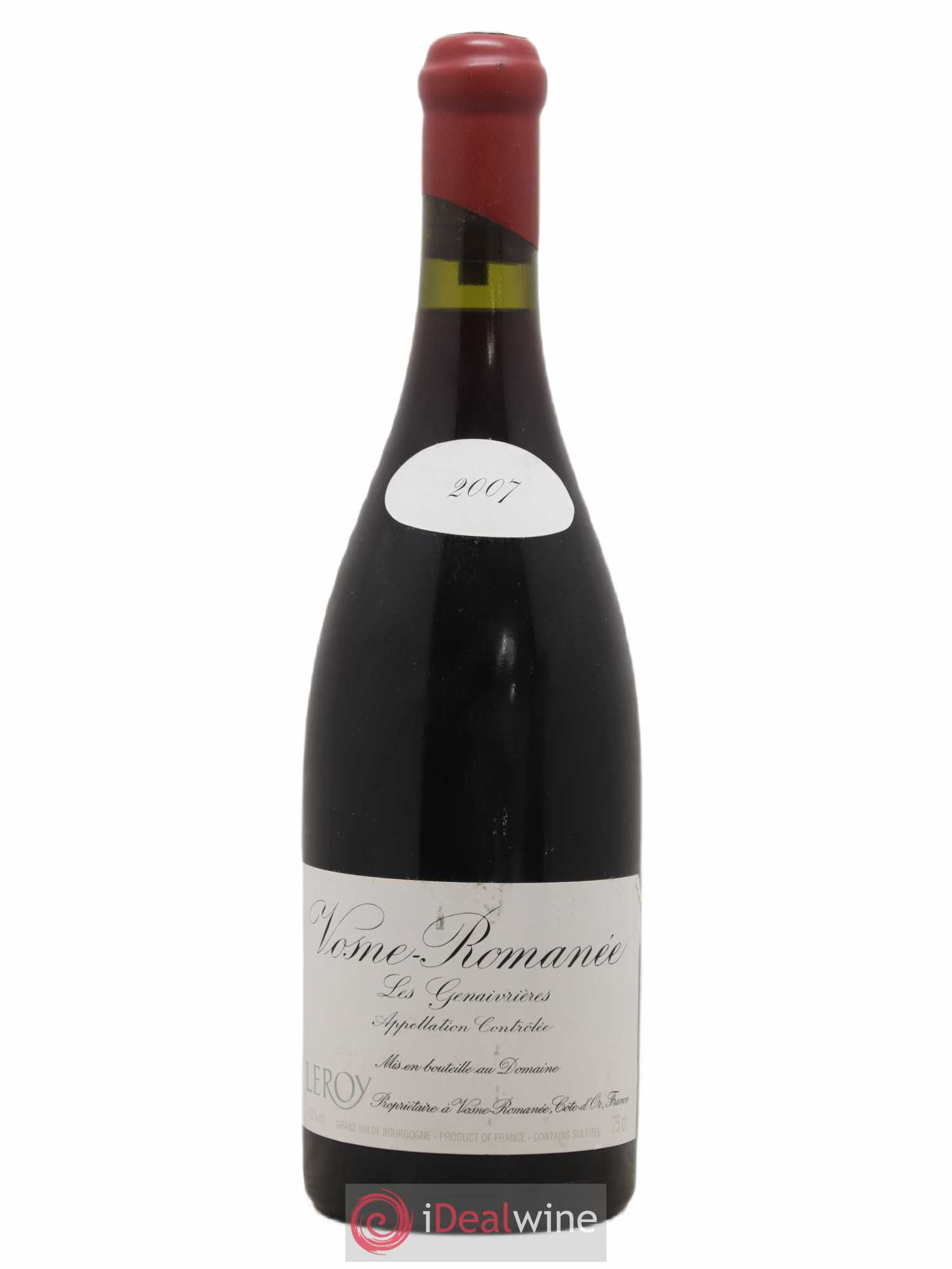 Vosne-Romanée Les Genaivrières Leroy (Domaine) 2007 - Lot de 1 bouteille - 0