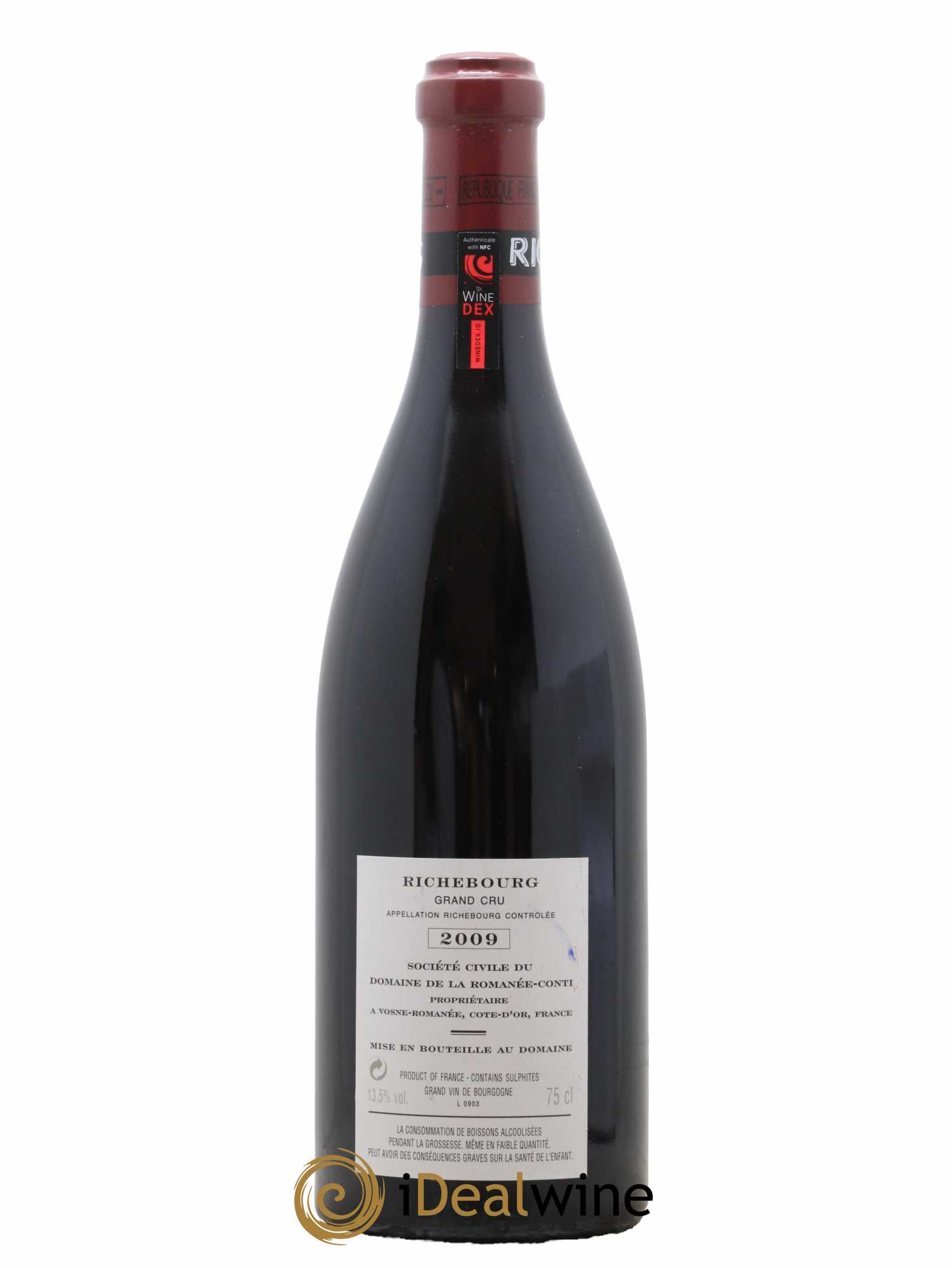 Richebourg Grand Cru Domaine de la Romanée-Conti 2009 - Lot de 1 bouteille - 1