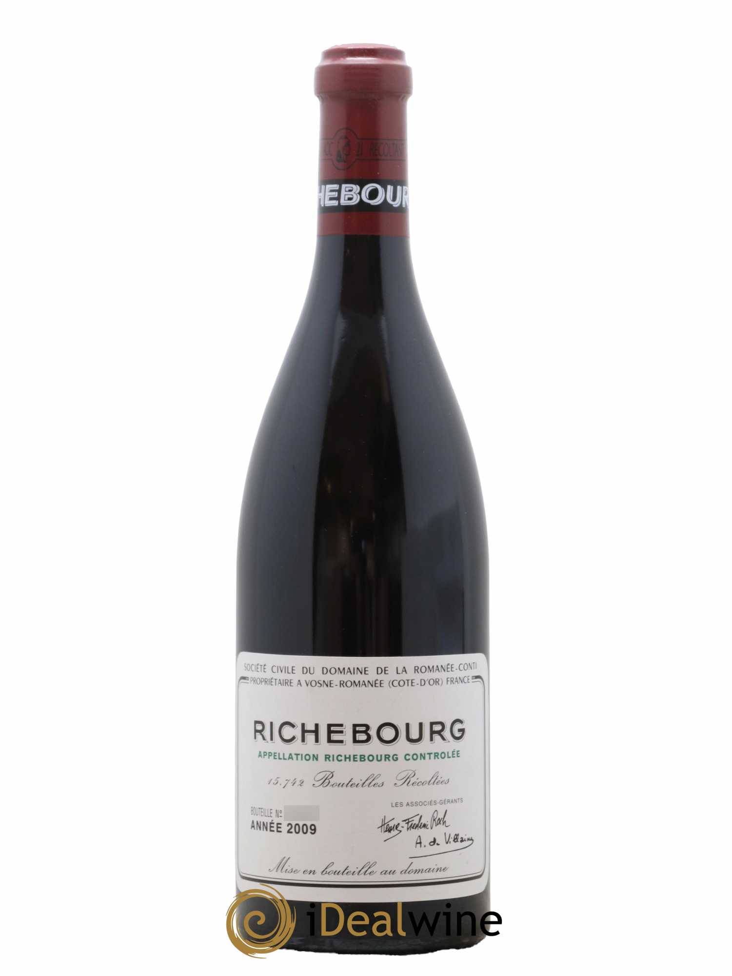 Richebourg Grand Cru Domaine de la Romanée-Conti 2009 - Lot de 1 bouteille - 0
