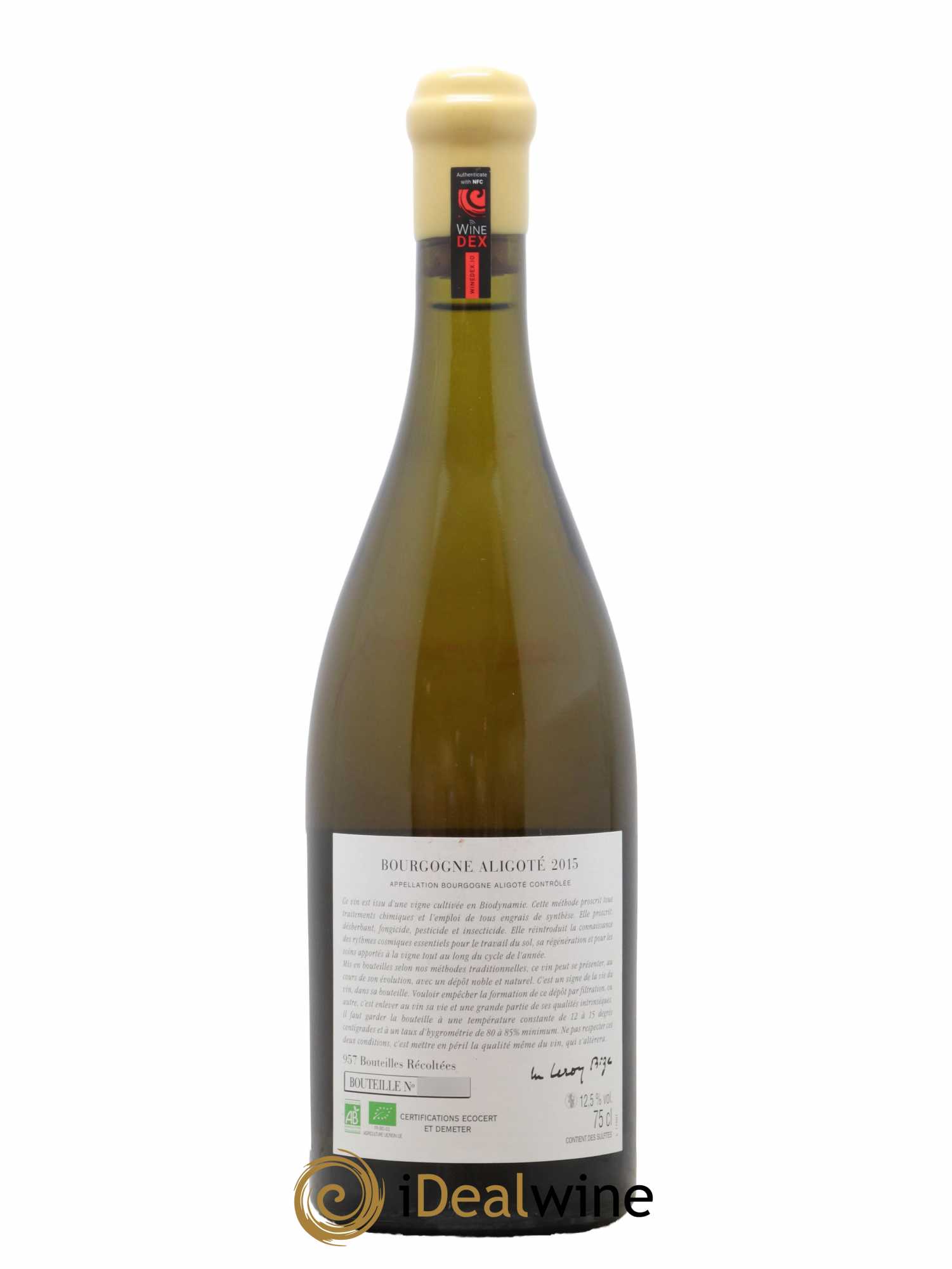 Bourgogne Aligoté Sous Chatelet d'Auvenay (Domaine) 2015 - Lot de 1 bouteille - 1