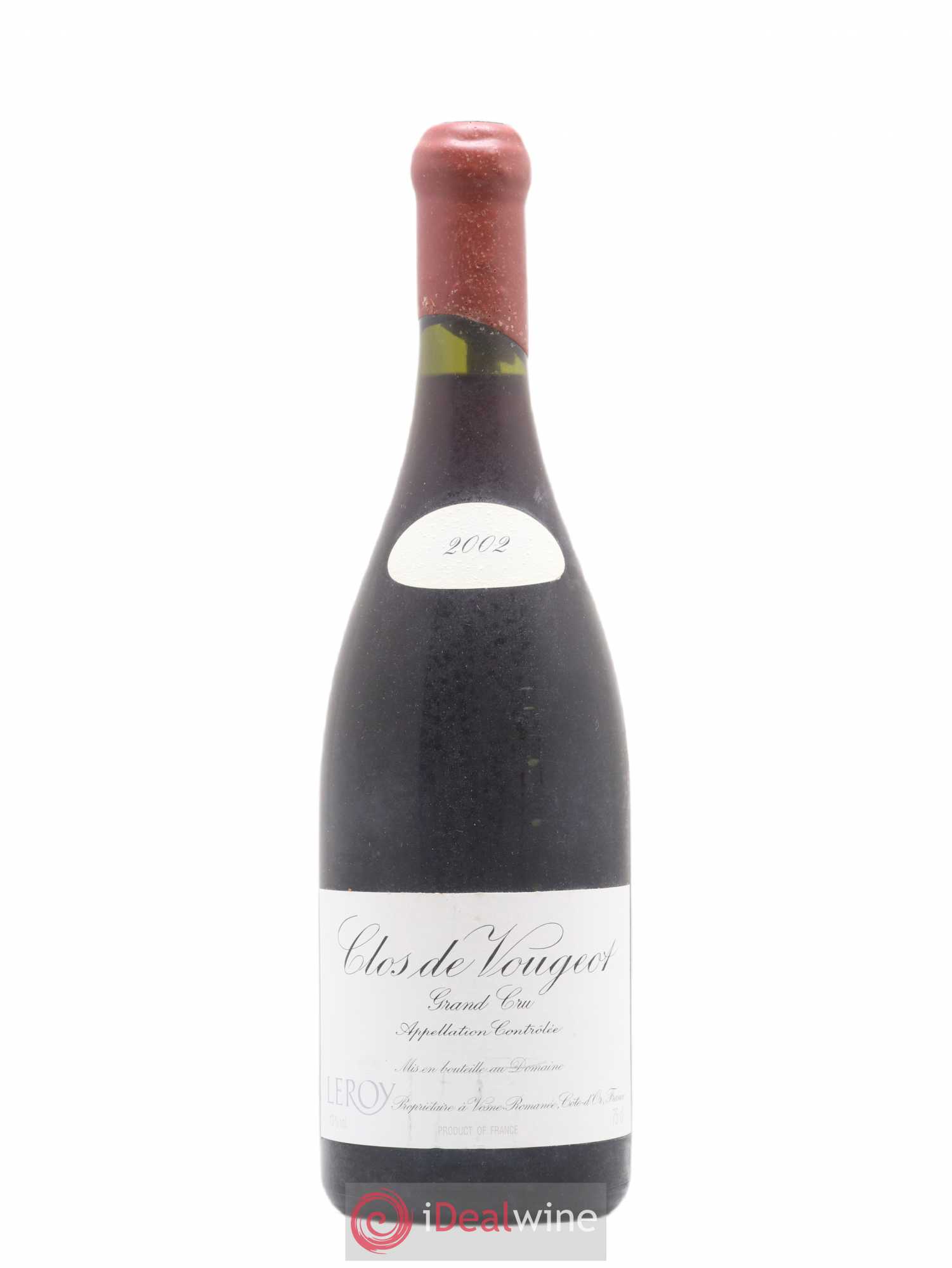 Clos de Vougeot Grand Cru Leroy (Domaine) 2002 - Lot de 1 bouteille - 0