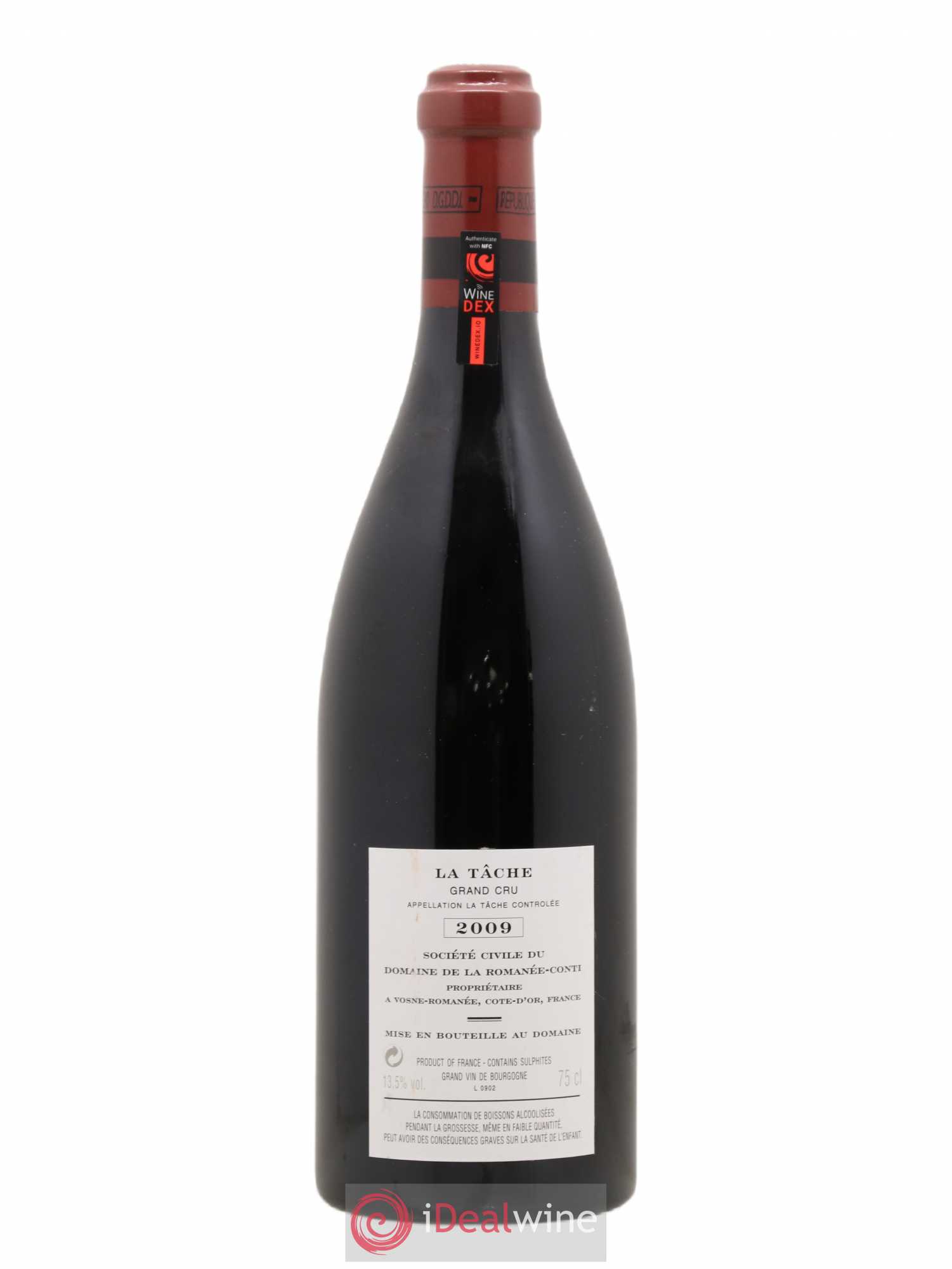 La Tâche Grand Cru Domaine de la Romanée-Conti 2009 - Lot de 1 bouteille - 1