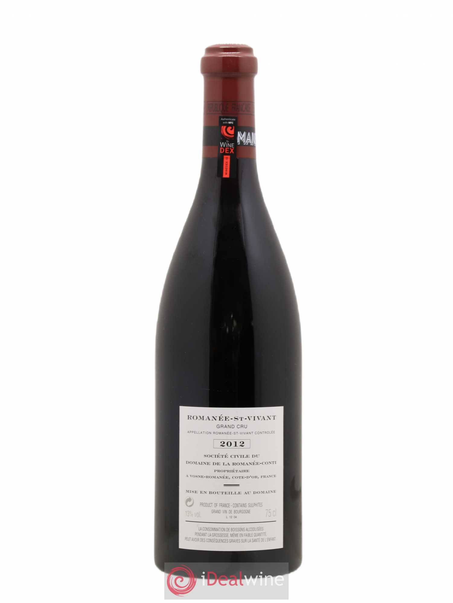 Romanée-Saint-Vivant Grand Cru Domaine de la Romanée-Conti 2012 - Lot de 1 bouteille - 1