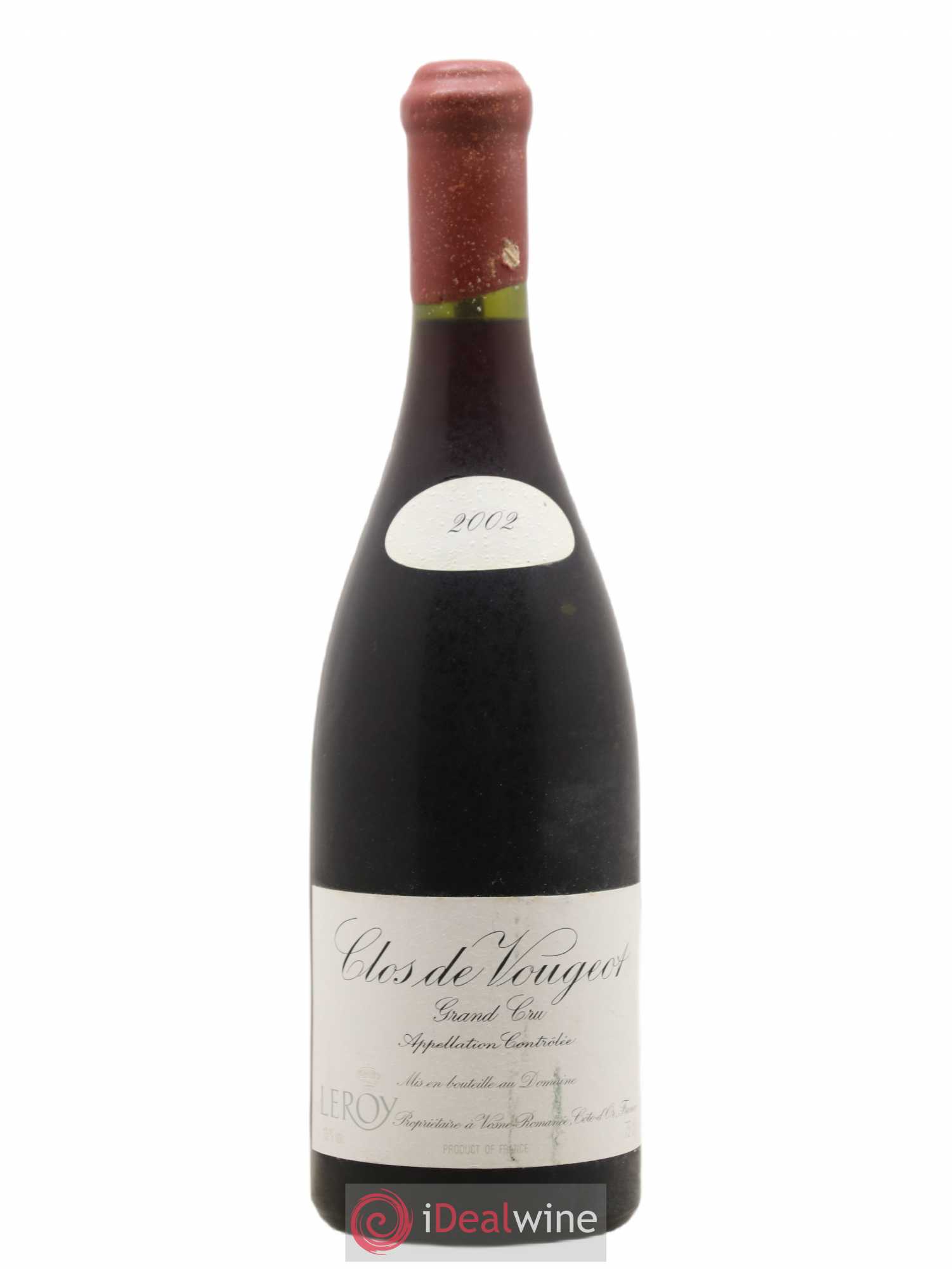 Clos de Vougeot Grand Cru Leroy (Domaine) 2002 - Lot de 1 bouteille - 0