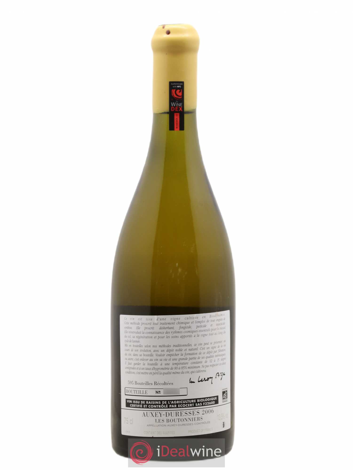 Auxey-Duresses Les Boutonniers d'Auvenay (Domaine) 2006 - Lot de 1 bouteille - 1