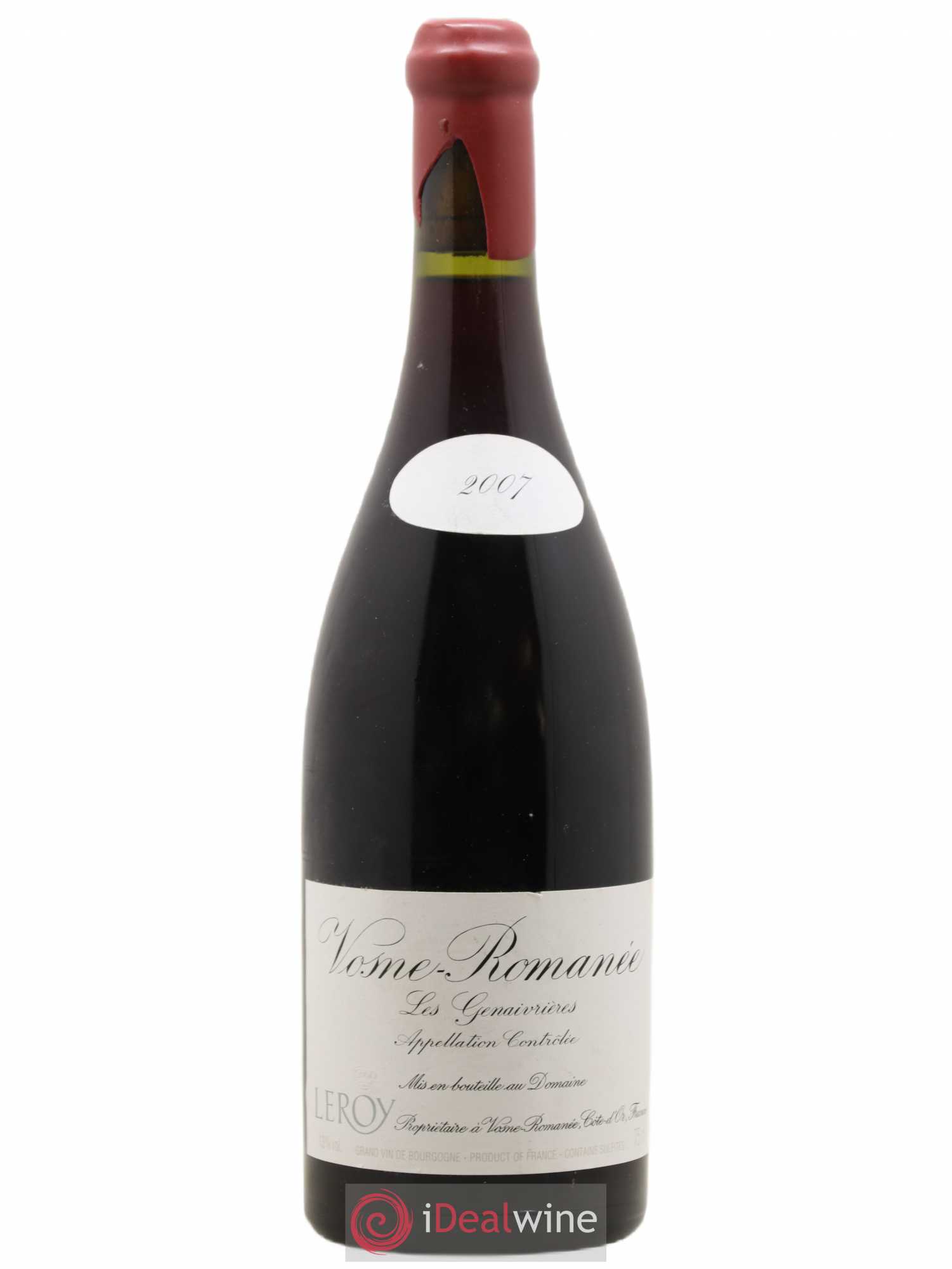 Vosne-Romanée Les Genaivrières Leroy (Domaine) 2007 - Lot de 1 bouteille - 0