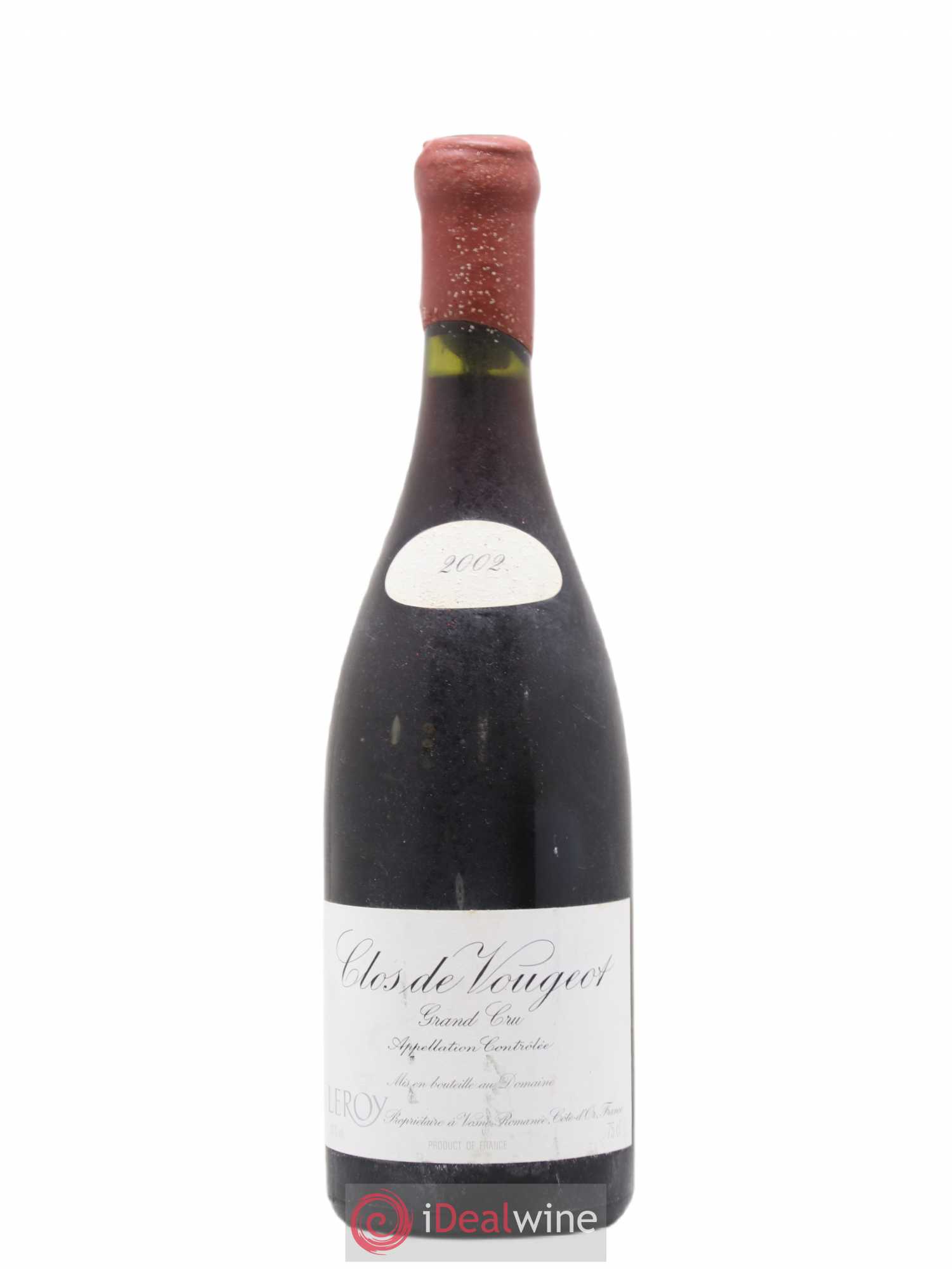 Clos de Vougeot Grand Cru Leroy (Domaine) 2002 - Lot de 1 bouteille - 0