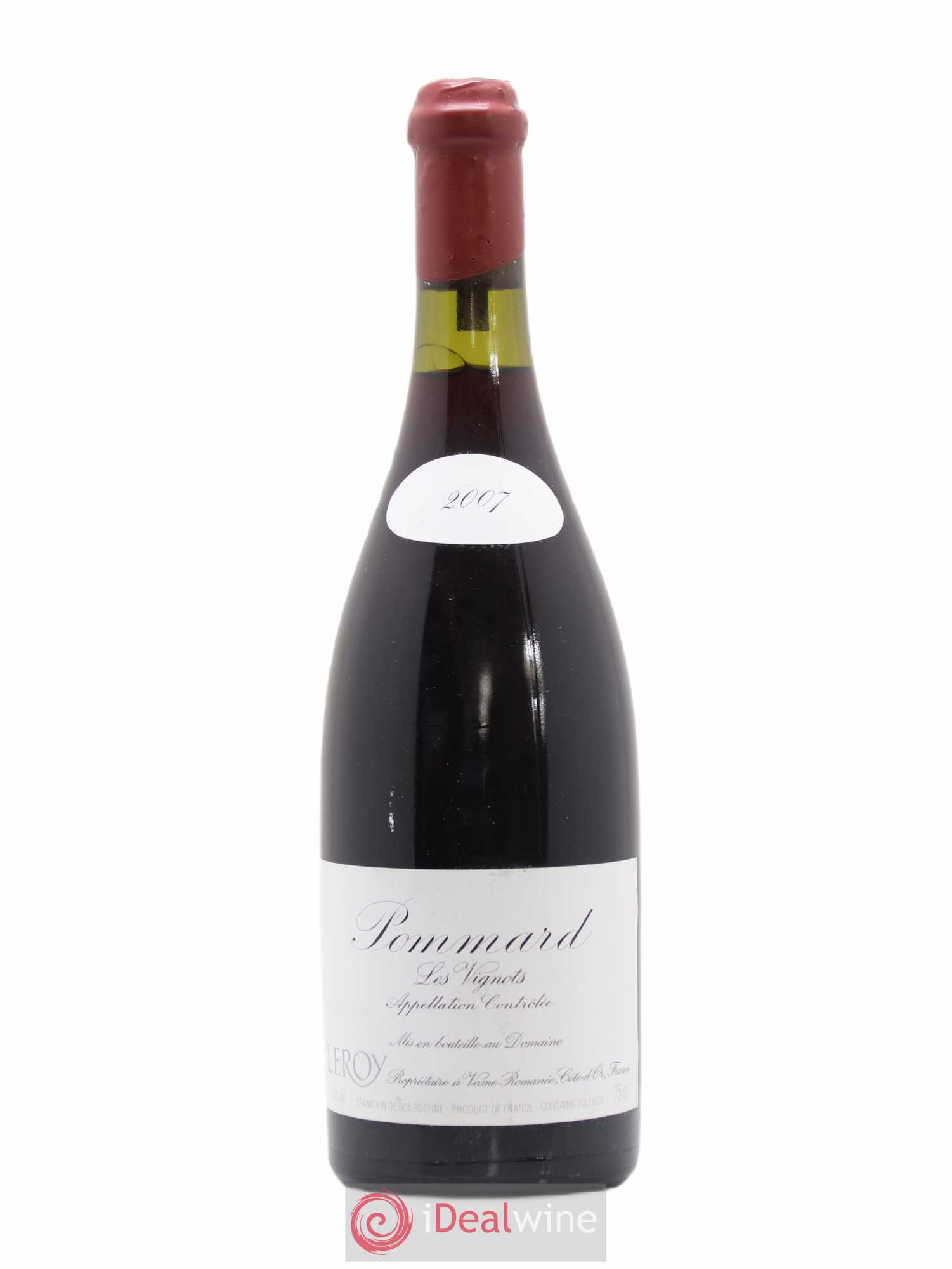Pommard Les Vignots Leroy (Domaine) 2007 - Lot de 1 bouteille - 0
