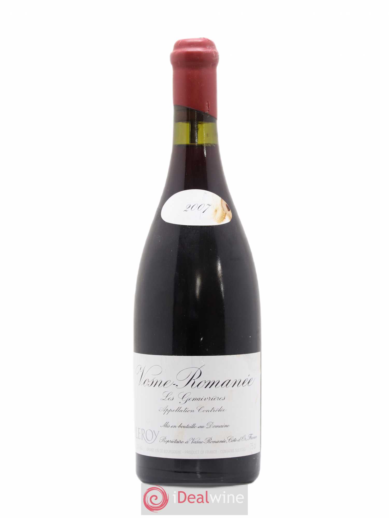 Vosne-Romanée Les Genaivrières Leroy (Domaine) 2007 - Lot de 1 bouteille - 0