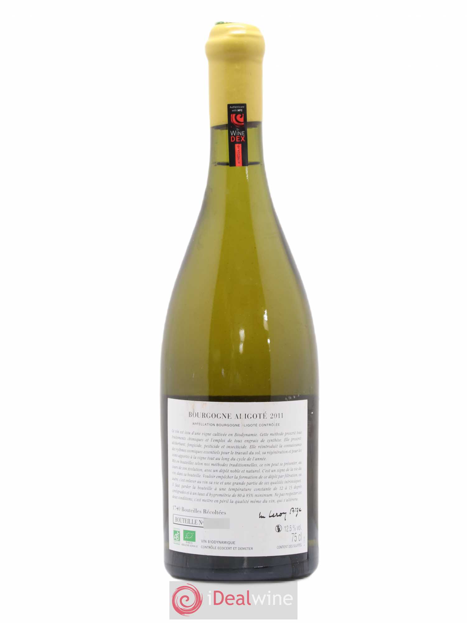 Bourgogne Aligoté Sous Chatelet d'Auvenay (Domaine) 2011 - Lot de 1 bouteille - 1