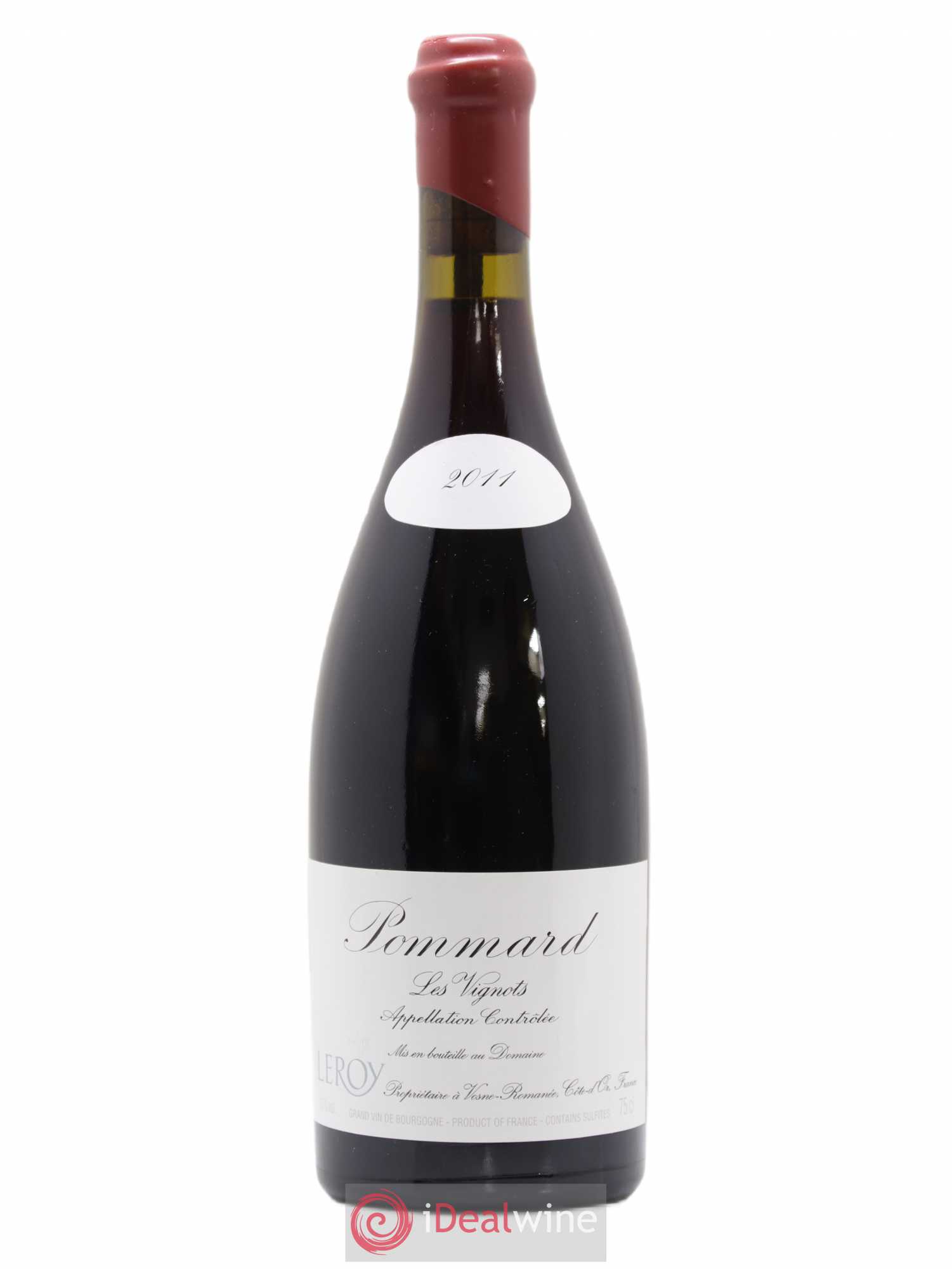 Pommard Les Vignots Leroy (Domaine) 2011 - Lot de 1 bouteille - 0