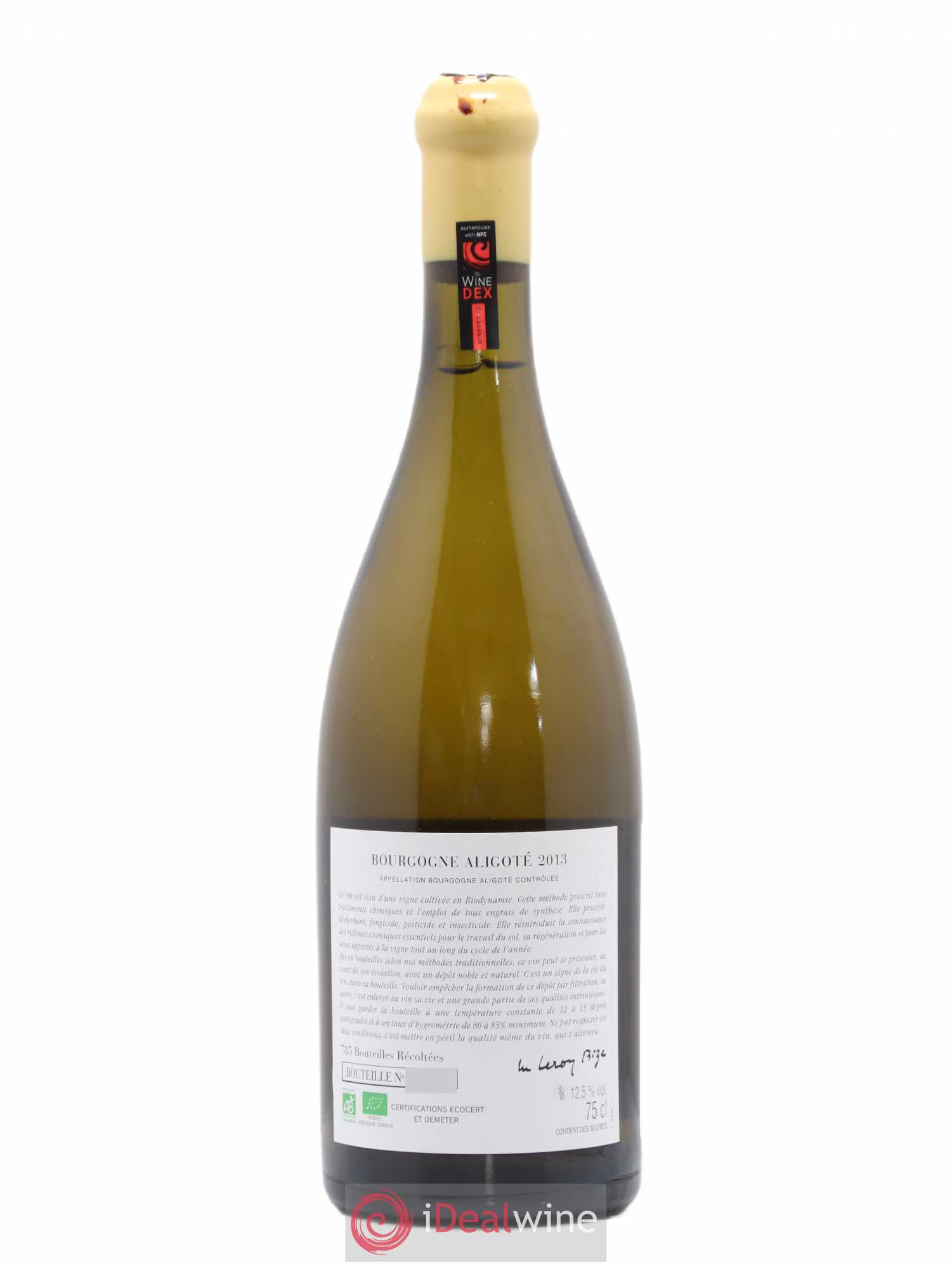 Bourgogne Aligoté Sous Chatelet d'Auvenay (Domaine) 2013 - Lot de 1 bouteille - 1