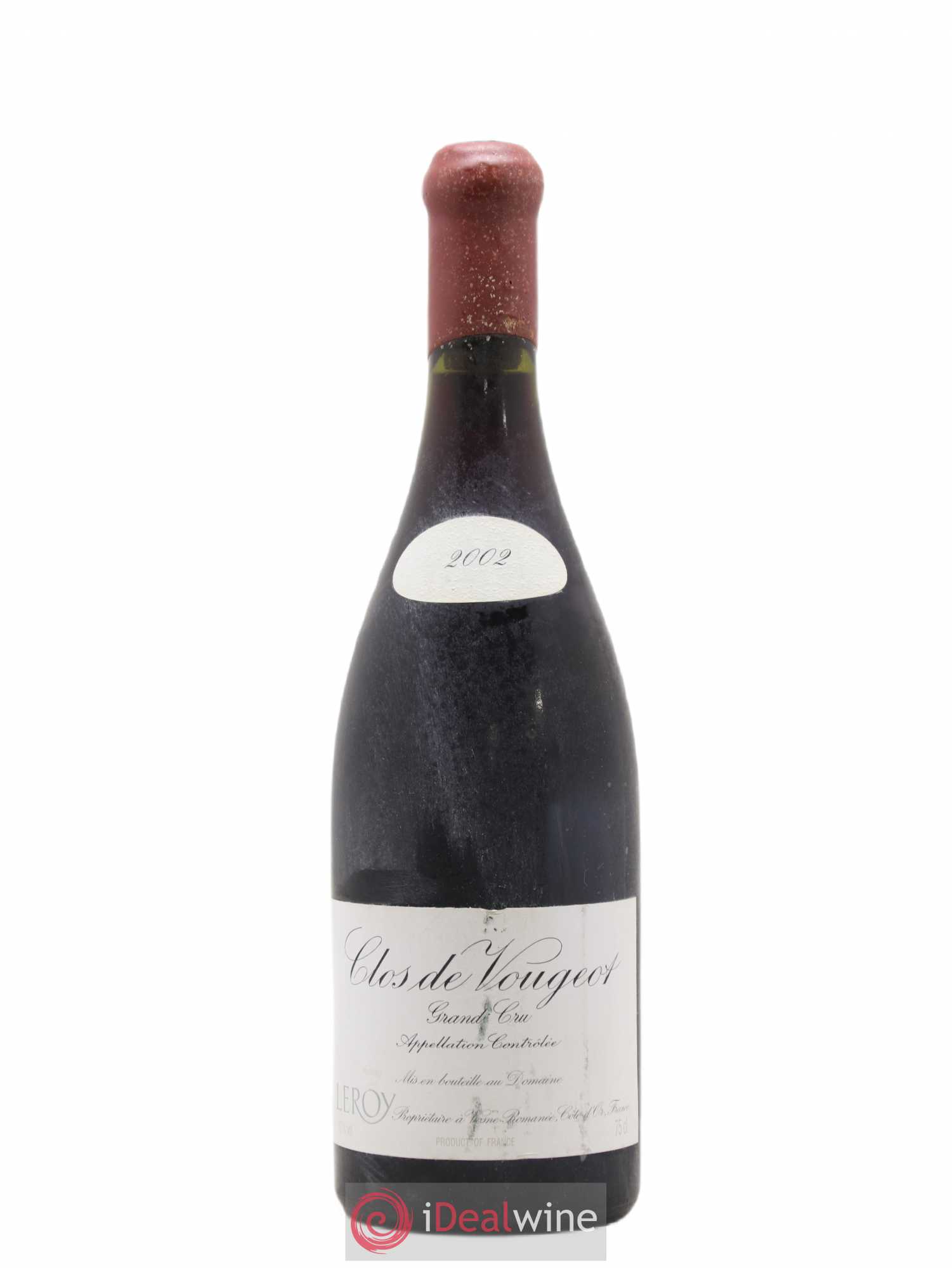 Clos de Vougeot Grand Cru Leroy (Domaine) 2002 - Lot de 1 bouteille - 0