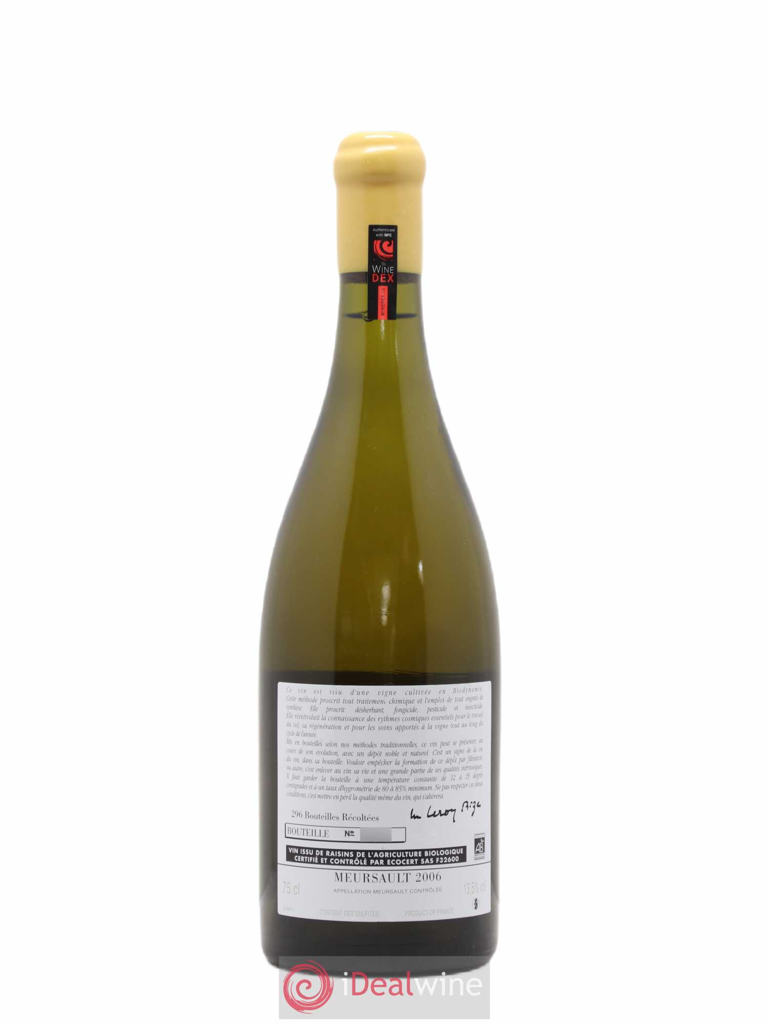Meursault d'Auvenay (Domaine) 2006 - Lot de 1 bouteille - 1
