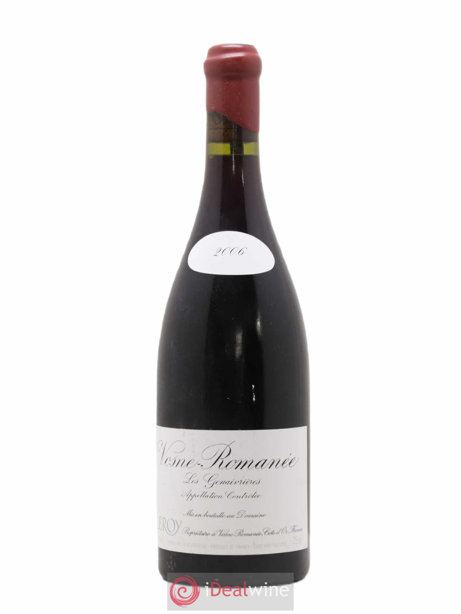 Vosne-Romanée Les Genaivrières Leroy (Domaine) 2006 - Lot de 1 bouteille - 0