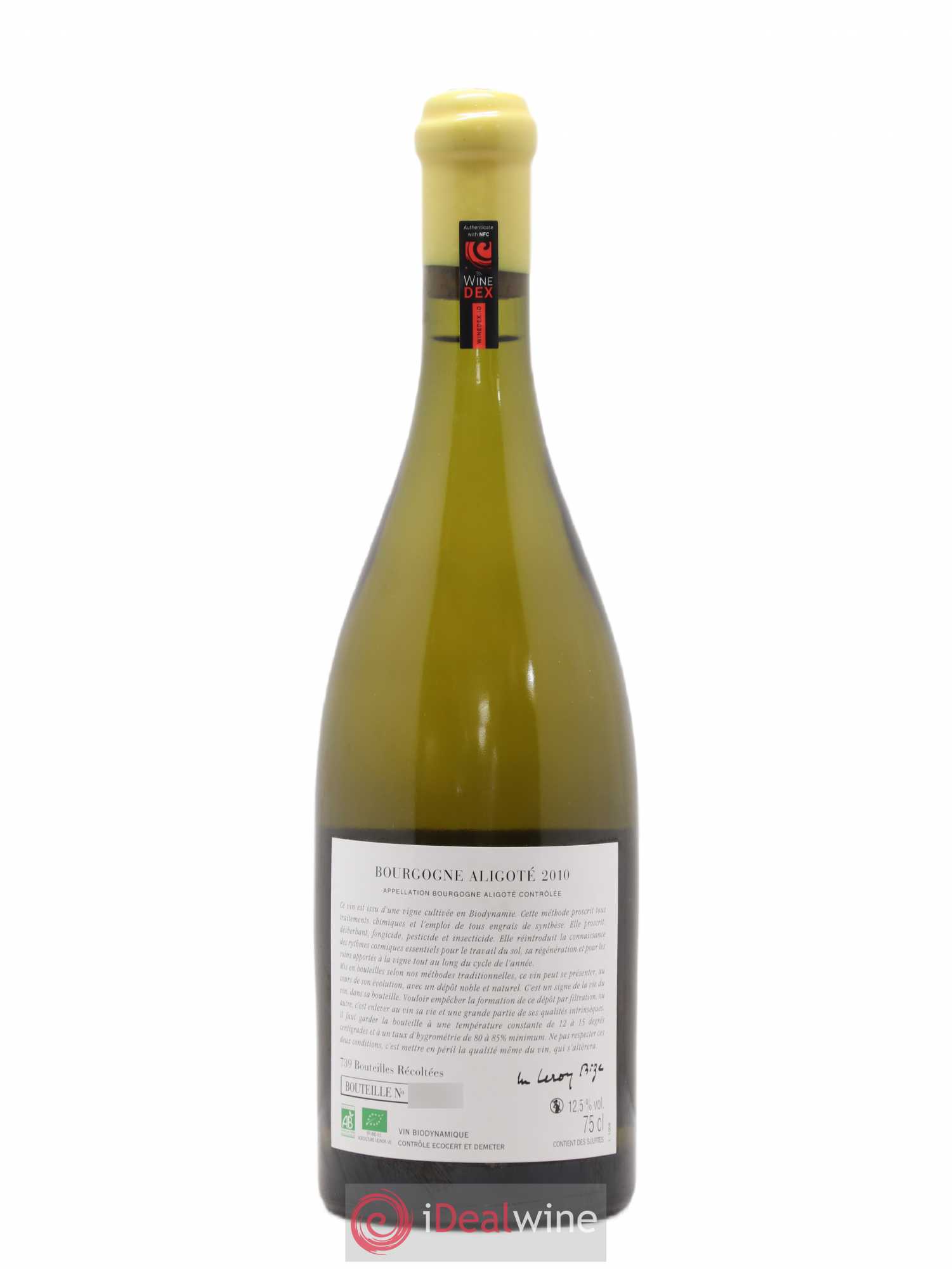 Bourgogne Aligoté Sous Chatelet d'Auvenay (Domaine) 2010 - Lot de 1 bouteille - 1