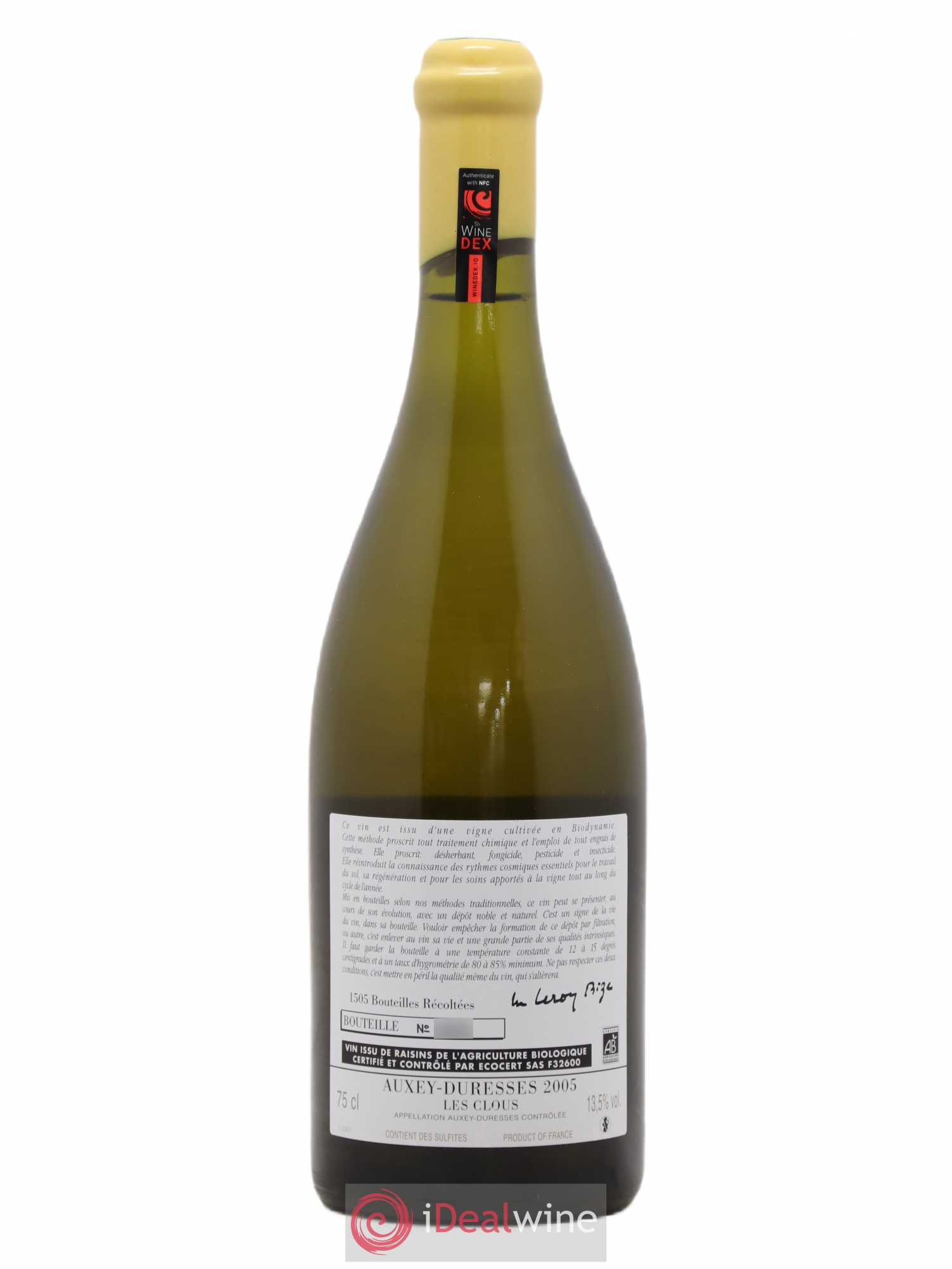 Auxey-Duresses Les Clous d'Auvenay (Domaine) 2005 - Lot de 1 bouteille - 1