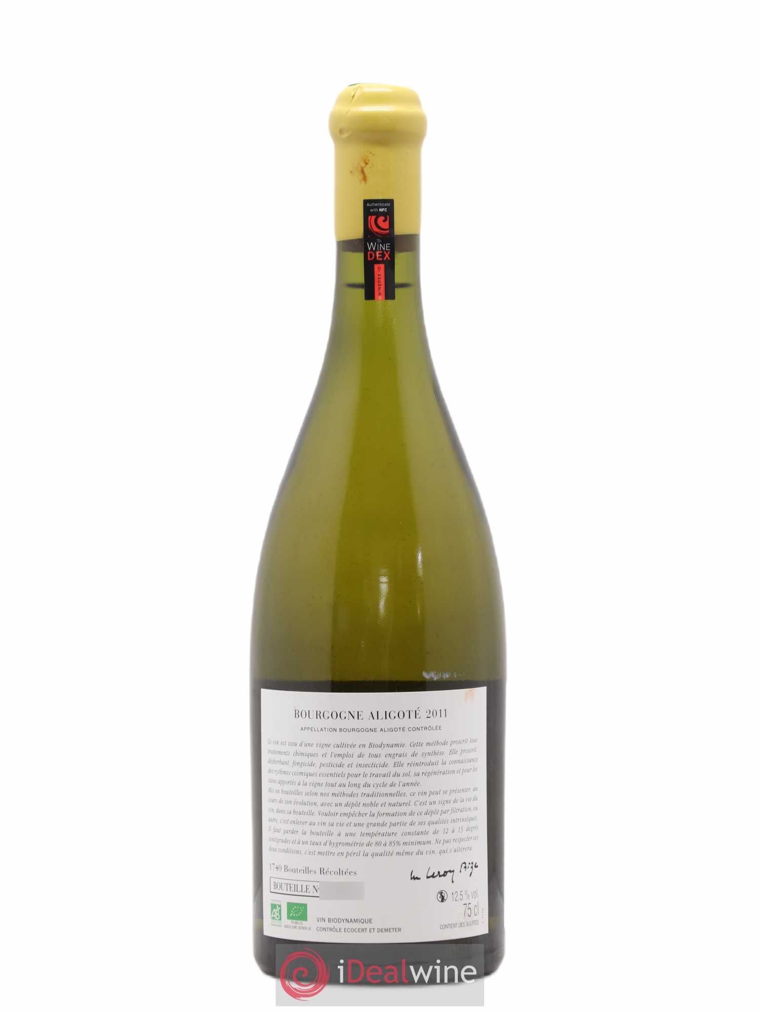 Bourgogne Aligoté Sous Chatelet d'Auvenay (Domaine) 2011 - Lot de 1 bouteille - 1