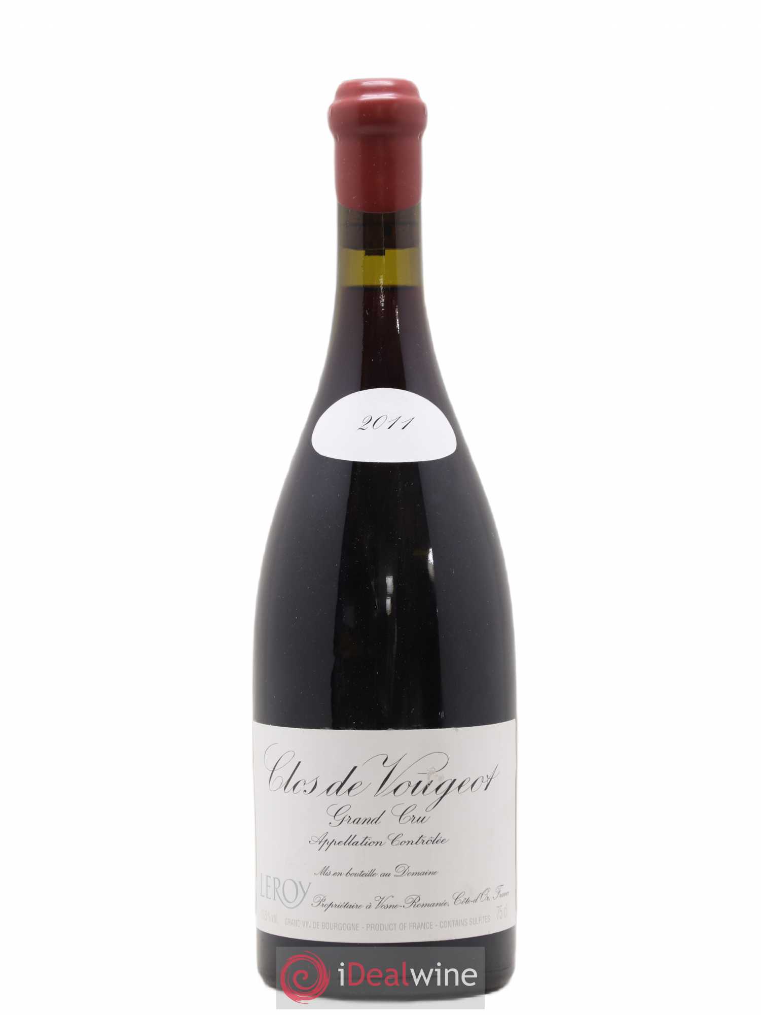Clos de Vougeot Grand Cru Leroy (Domaine) 2011 - Lot de 1 bouteille - 0
