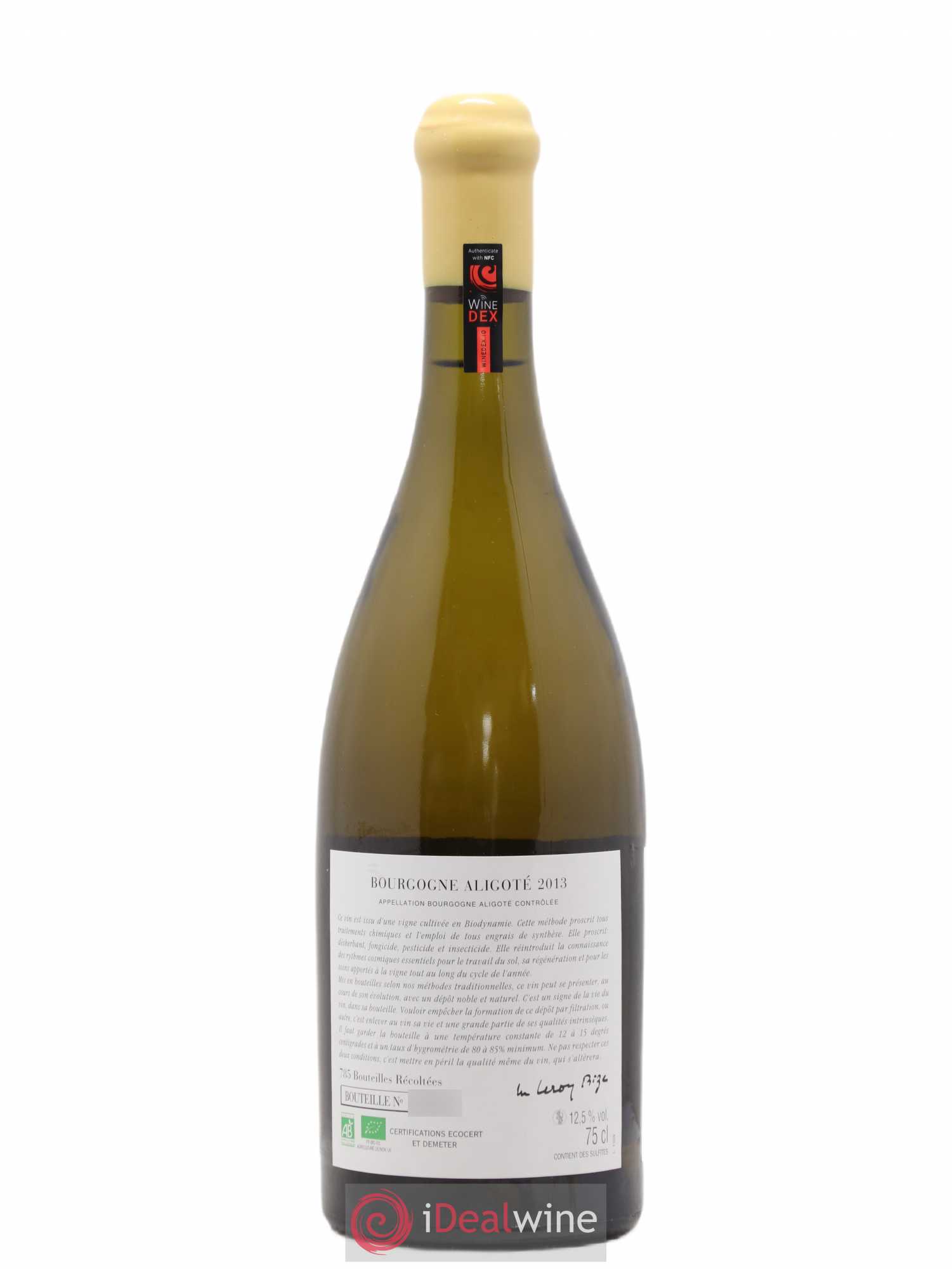 Bourgogne Aligoté Sous Chatelet d'Auvenay (Domaine) 2013 - Lot de 1 bouteille - 1