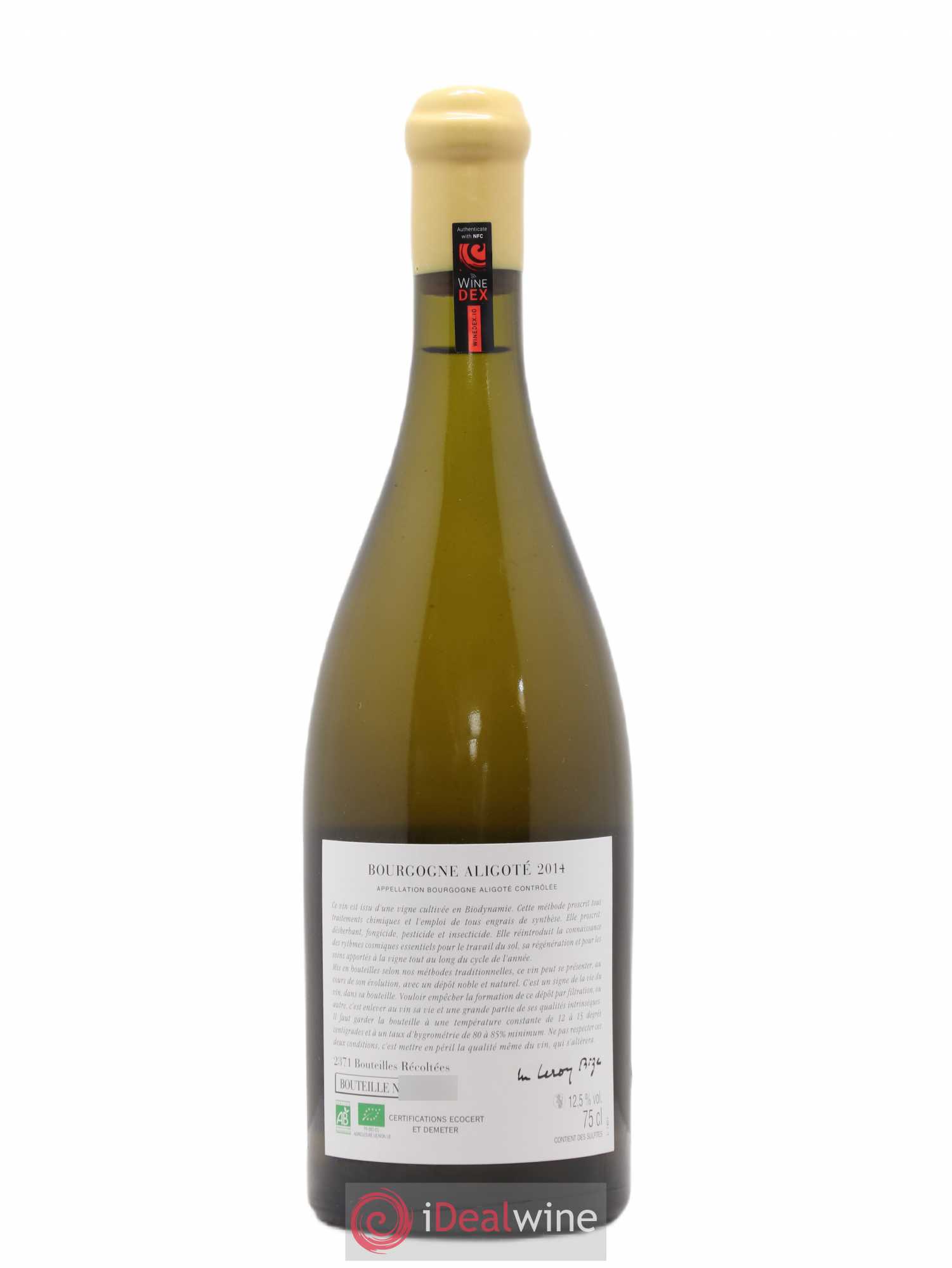 Bourgogne Aligoté Sous Chatelet d'Auvenay (Domaine) 2014 - Lot de 1 bouteille - 1